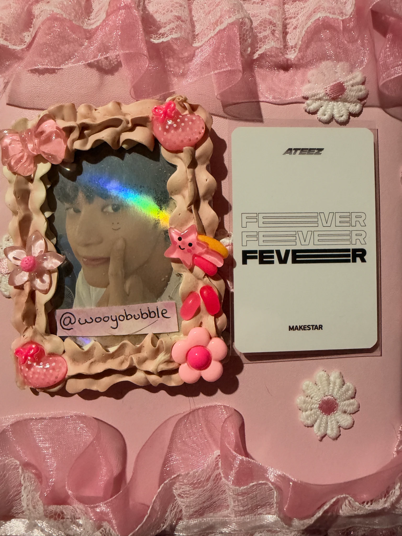 ATEEZ Wooyoung ATEEZ - Wooyoung - ZERO : FEVER Part.2 Album makestar round 3 video call/fancall listing photo 2