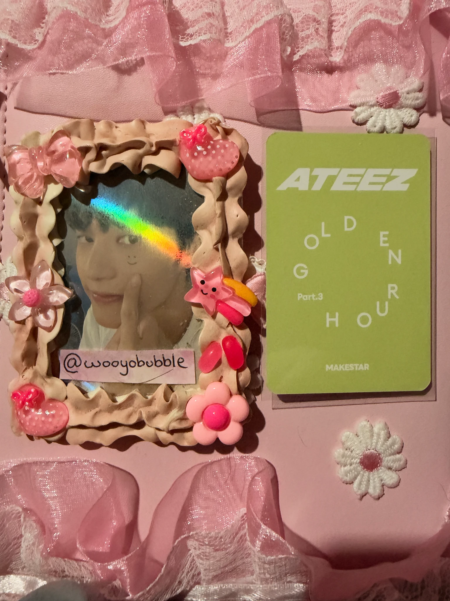ATEEZ Wooyoung ATEEZ - Wooyoung - Golden Hour : Part.3 Album pre-order benefit (pob) makestar listing photo 2