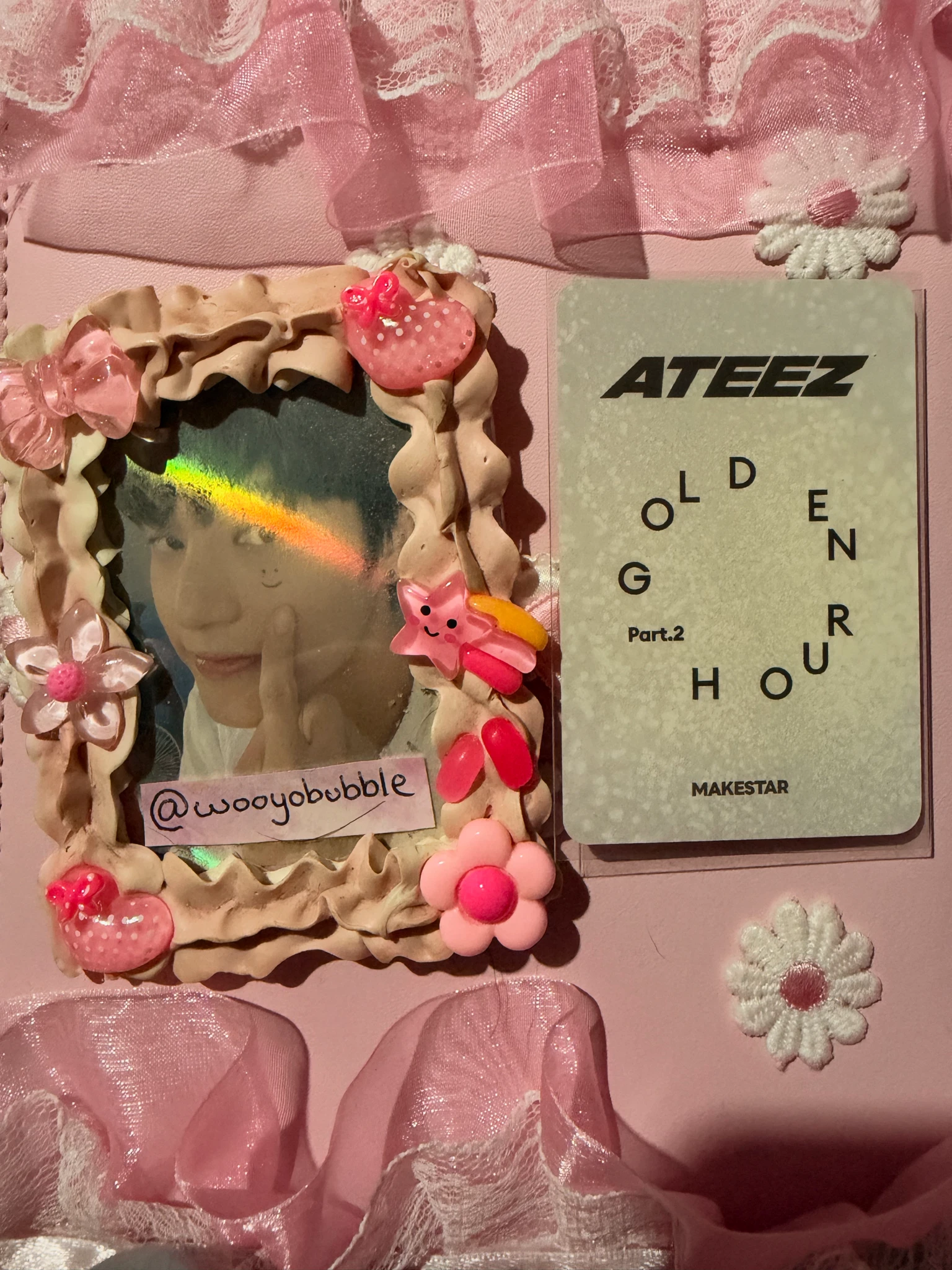 ATEEZ Wooyoung ATEEZ - Wooyoung - Golden Hour : Part 2 Album makestar EU exclusive lucky draw listing photo 2