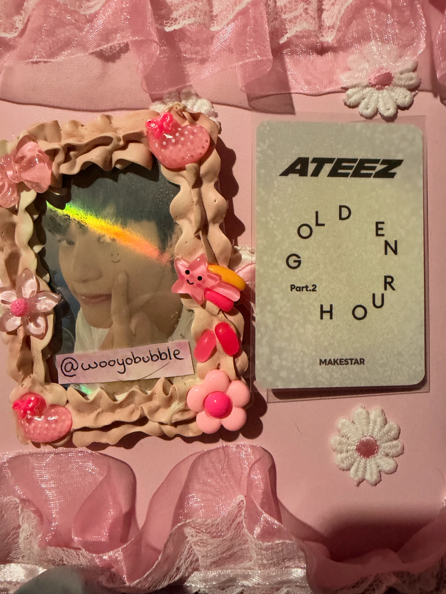 ATEEZ Wooyoung ATEEZ - Wooyoung - Golden Hour : Part 2 Album makestar EU exclusive lucky draw listing photo 2