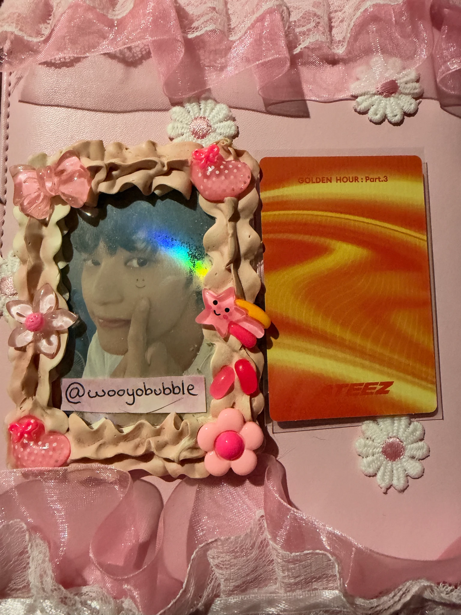 ATEEZ Wooyoung ATEEZ - Wooyoung - Golden Hour : Part.3 Album poca album Image Card Ver1 listing photo 2