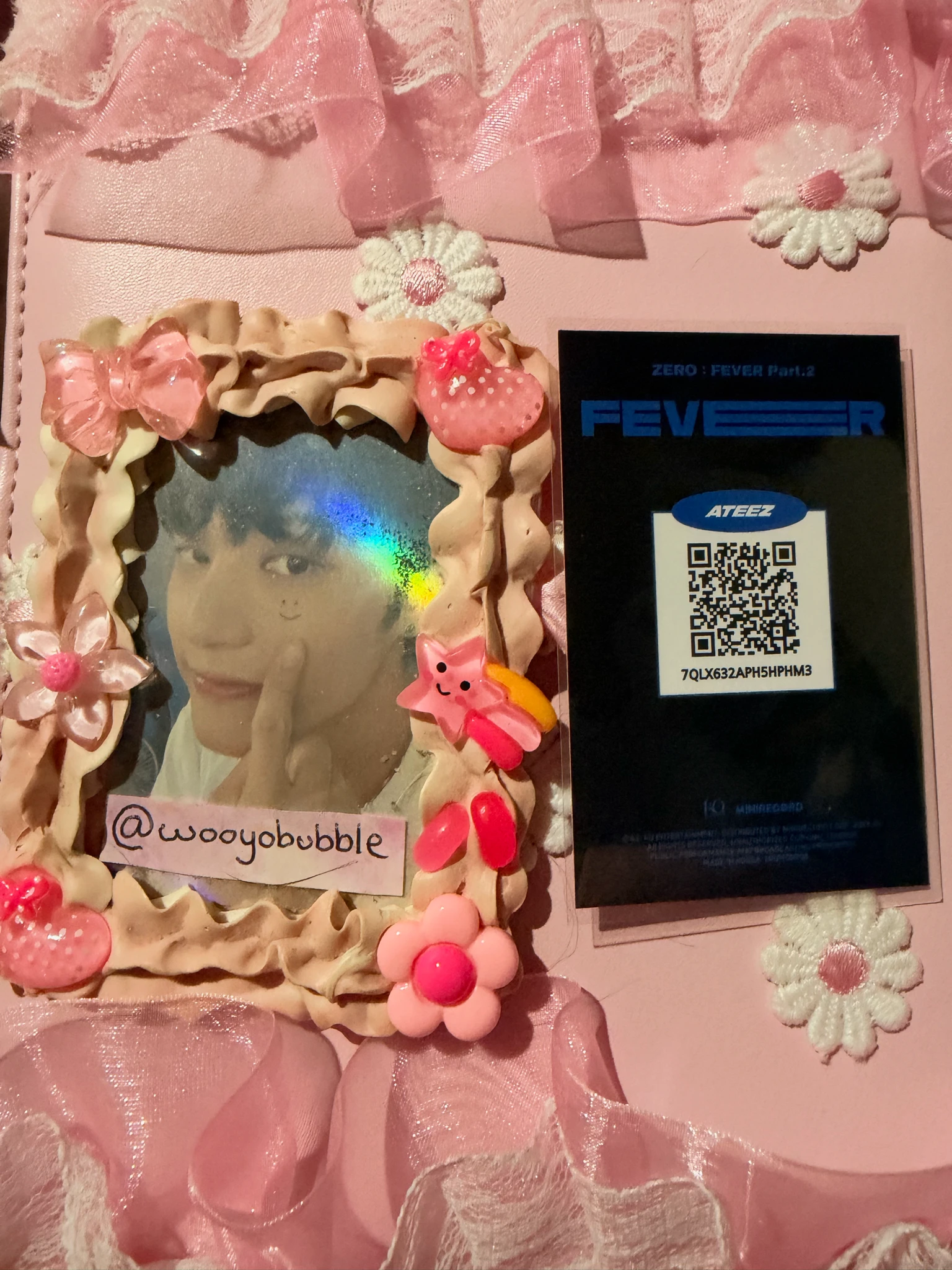 ATEEZ Wooyoung ATEEZ - Wooyoung - ZERO : FEVER Part.2 Album album photocard Platform Z ver. qr card listing photo 2