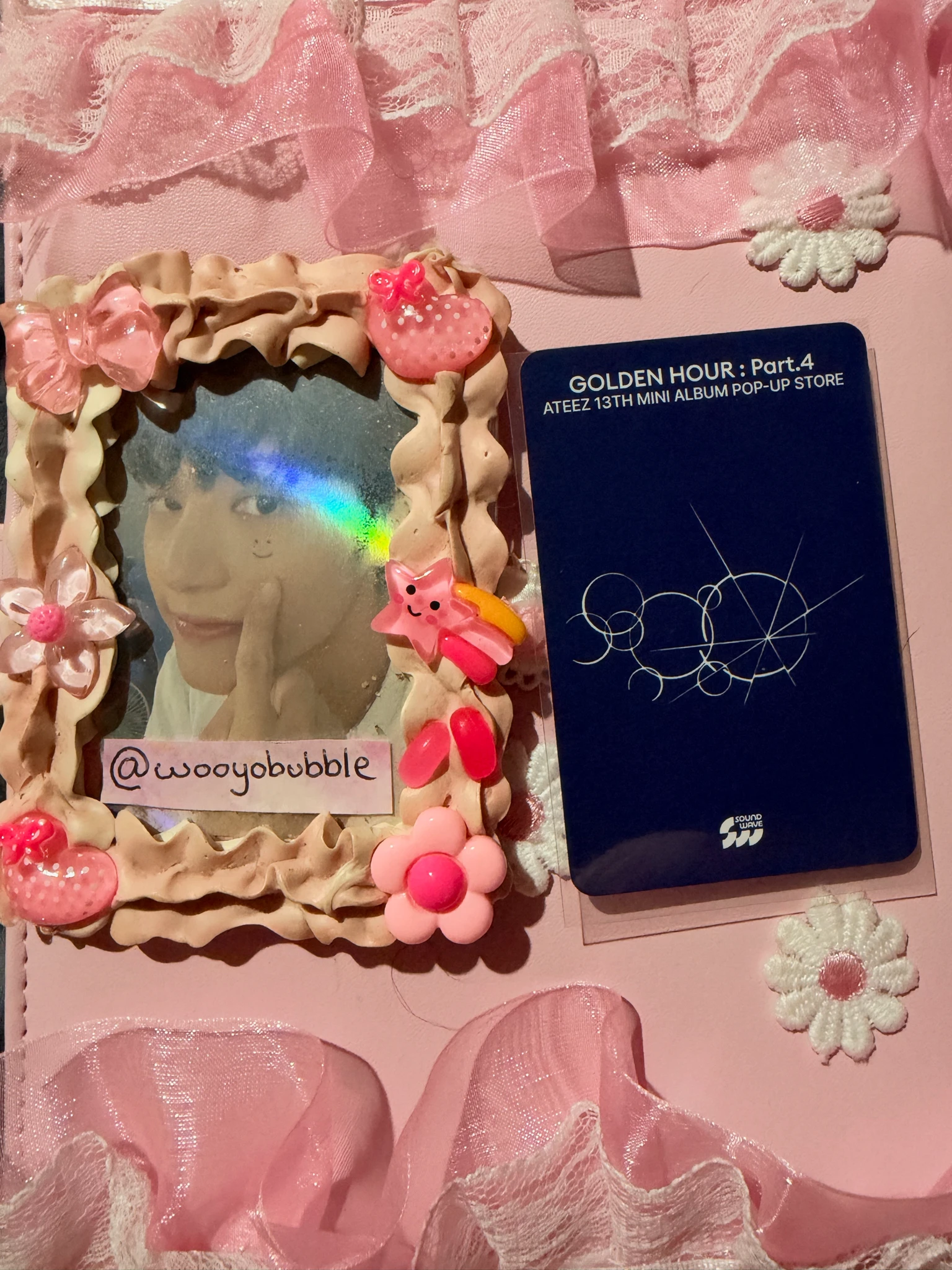 ATEEZ Wooyoung ATEEZ - Wooyoung - GOLDEN HOUR : Part.4 Album soundwave lucky draw (LD) offline pop-up listing photo 2