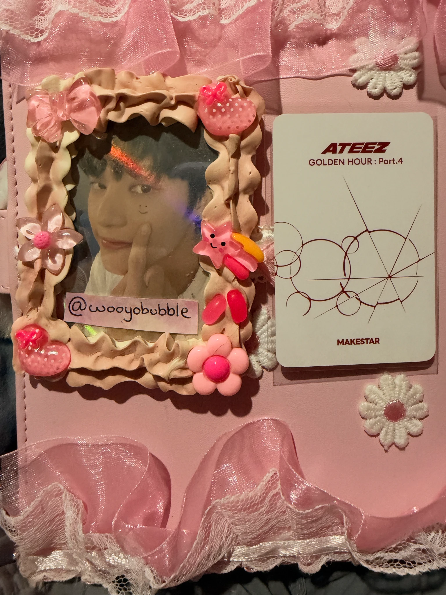 ATEEZ Wooyoung ATEEZ - Wooyoung - Golden Hour : Part.4 Album makestar lucky draw listing photo 2