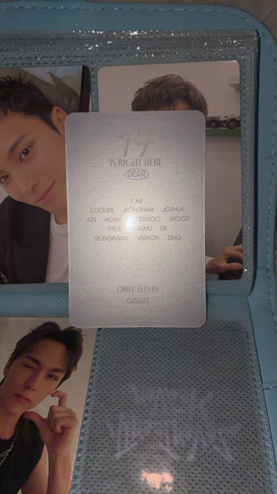 SEVENTEEN Joshua SEVENTEEN - Joshua - 17 IS RIGHT HERE Album dear version carat version album photocard listing photo 2