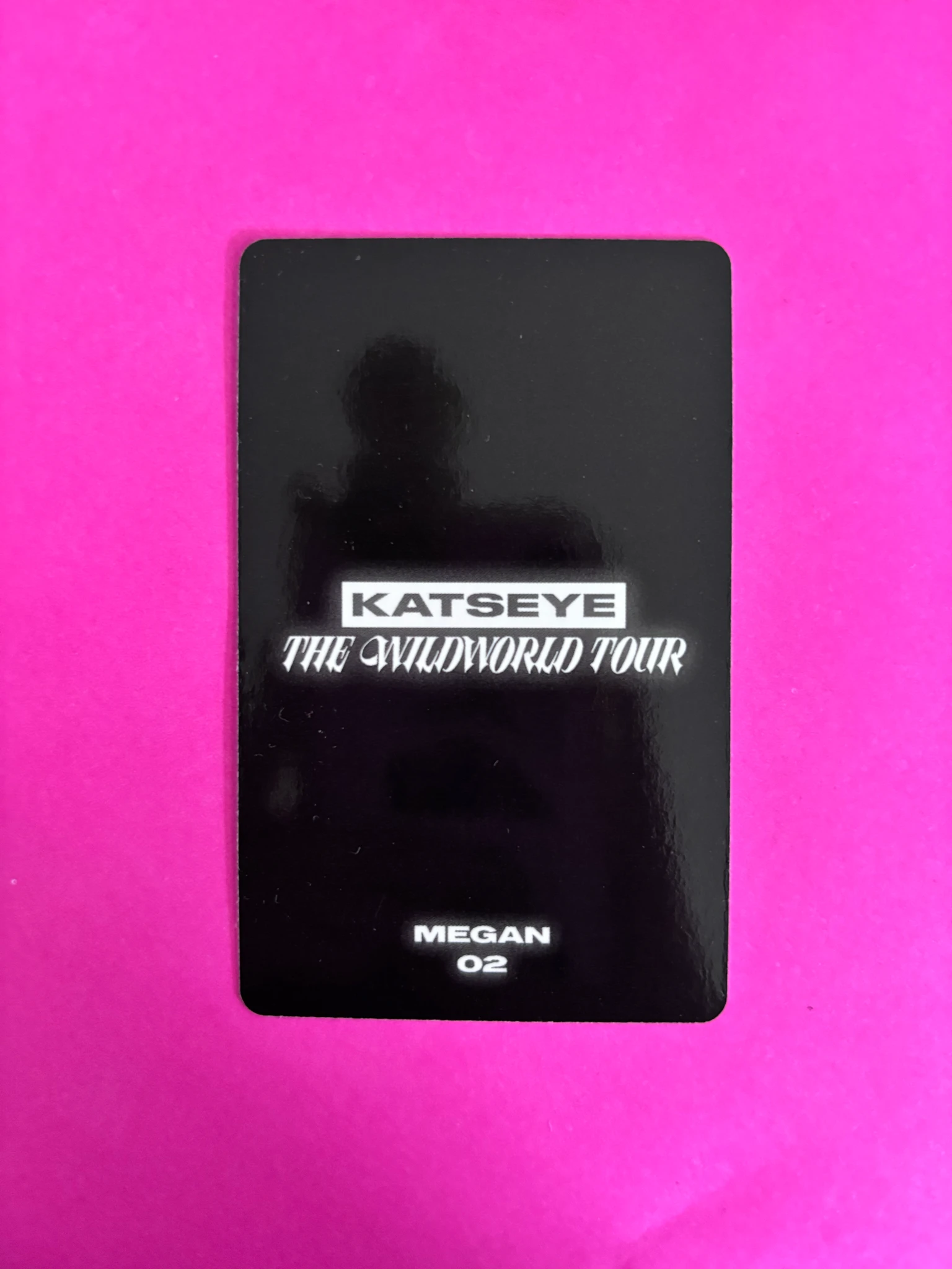 KATSEYE Megan KATSEYE - Megan - THE WILDWORLD TOUR Event mini photocard merch photocard version 2 listing photo 2