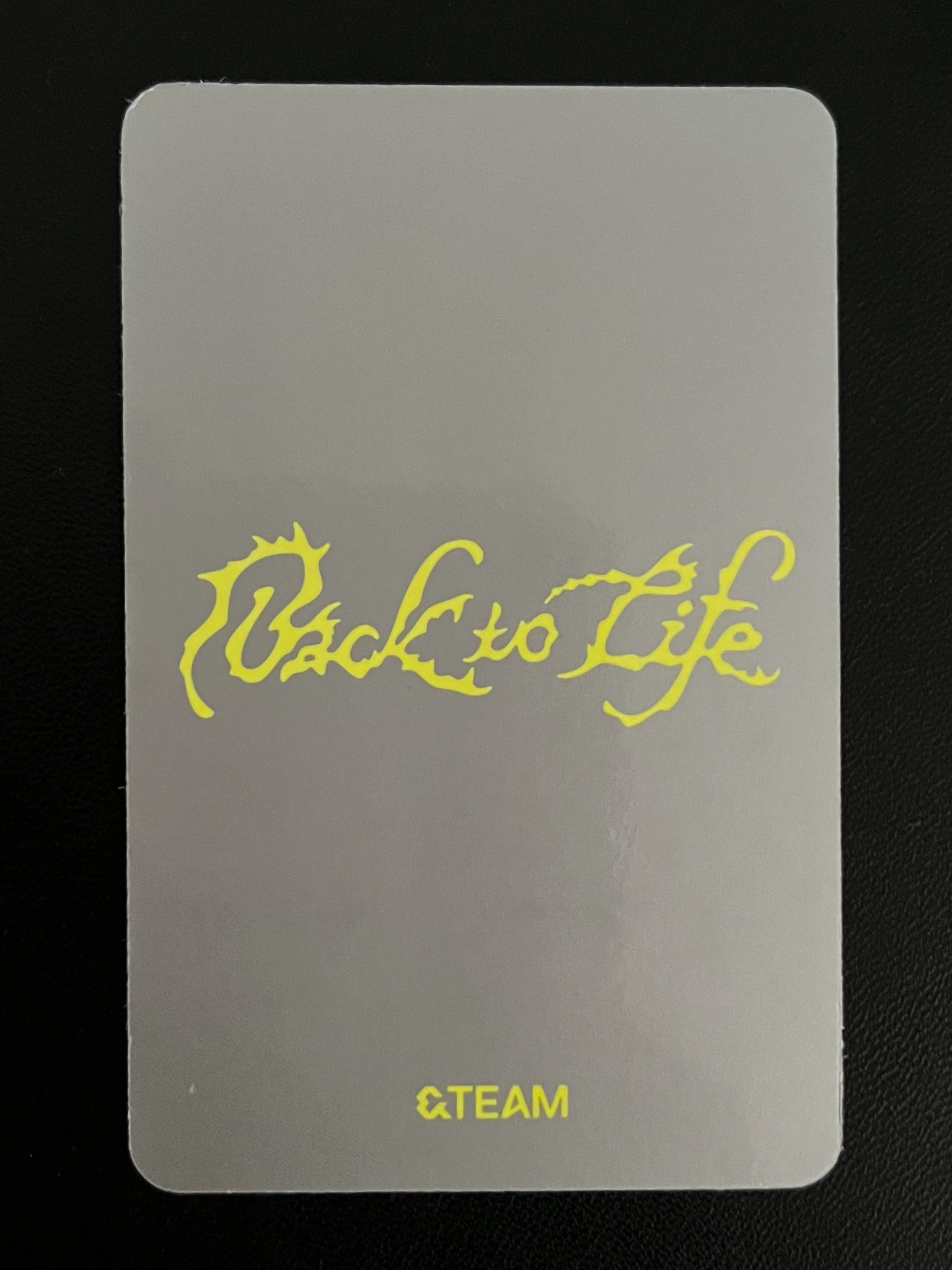 &TEAM Jo &TEAM - Jo - Back to Life  Album album photocard breath version A version listing photo 2