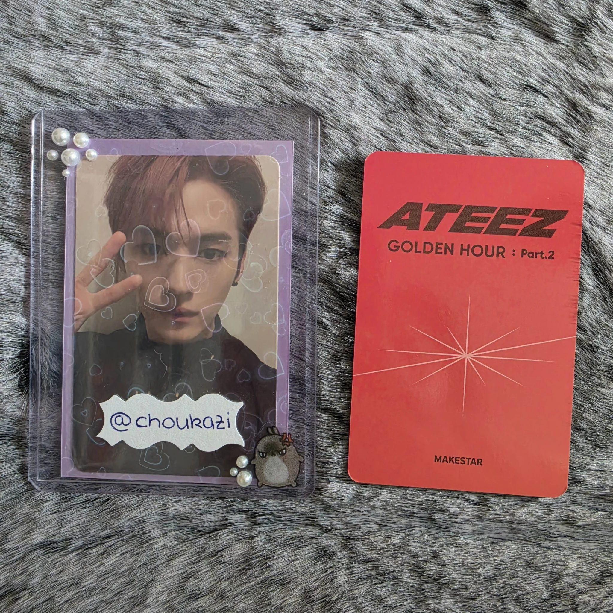 ATEEZ San ATEEZ - San - Golden Hour : Part 2 Album makestar fansign listing photo 2