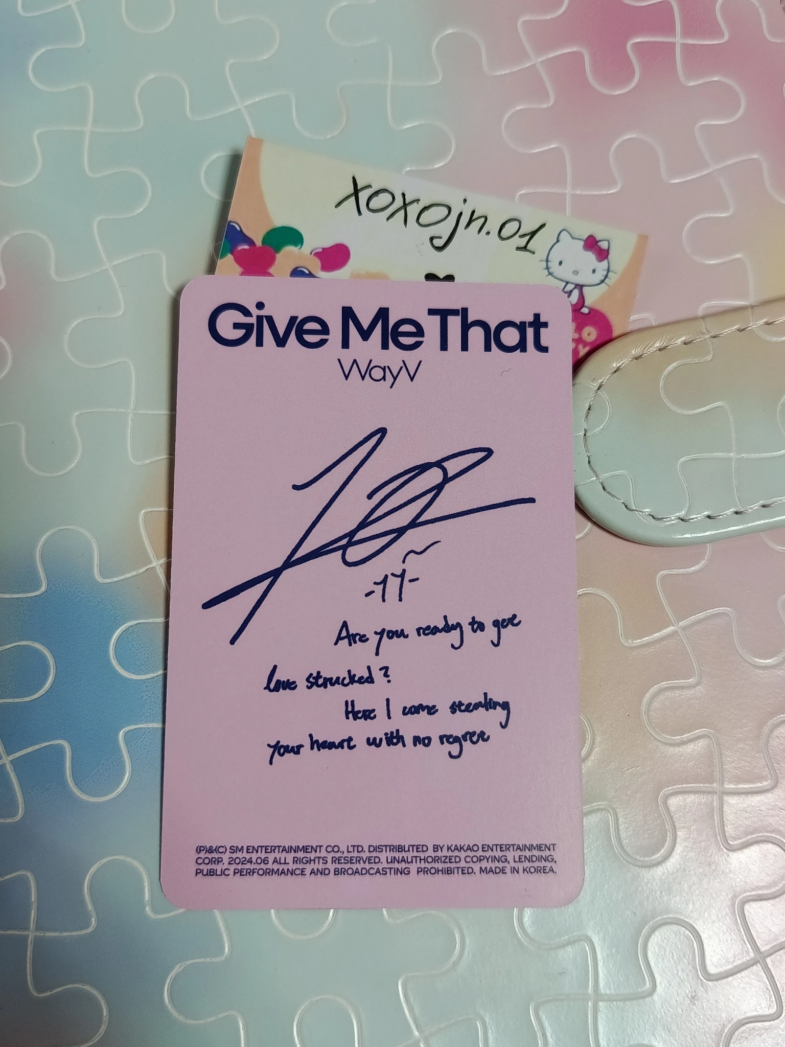WayV Yangyang WayV - Yangyang - Give Me That Album smini version listing photo 2
