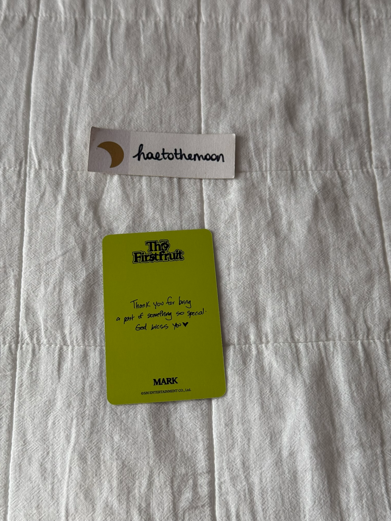 Mark Lee Mark Mark Lee - Mark - The Firstfruit Album merch photocard trading card concept card listing photo 2