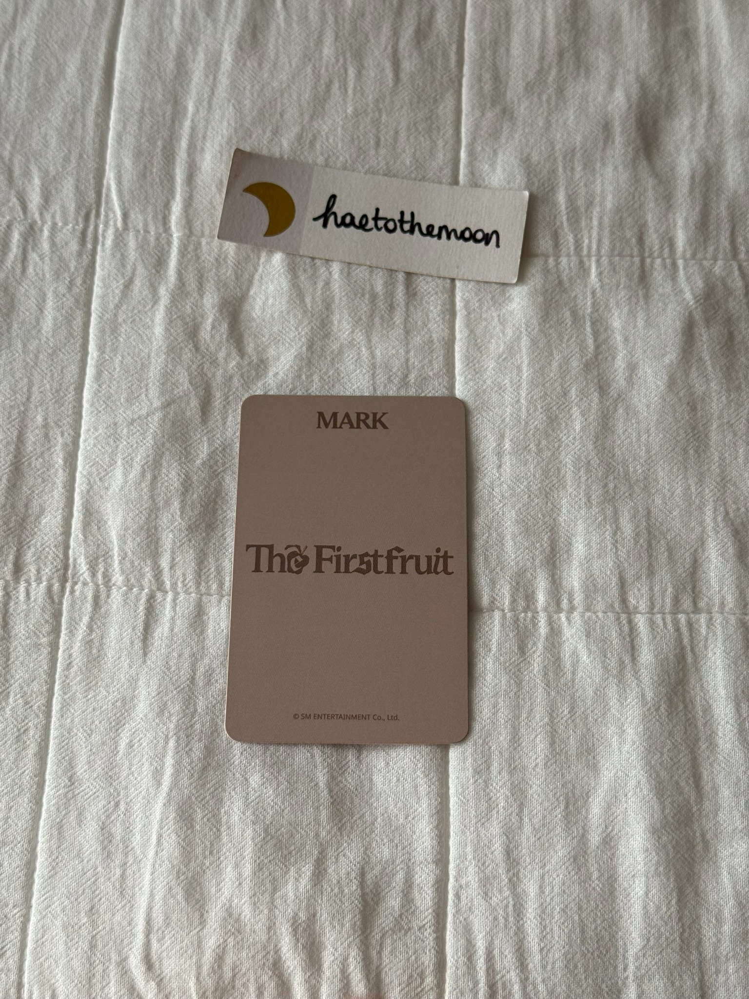 Mark Lee Mark NCT - Mark - The Firstfruit Album apple music lucky draw listing photo 2