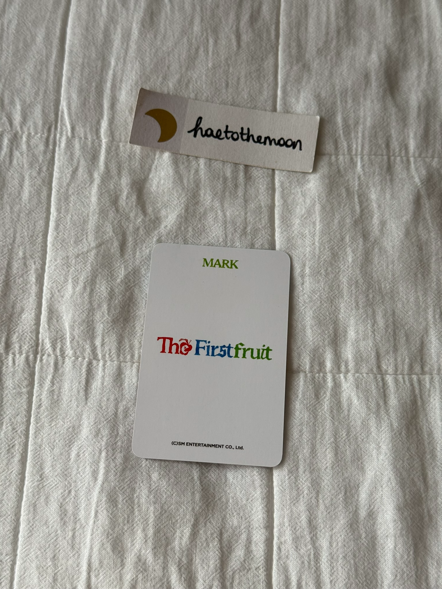 Mark Lee Mark NCT - Mark - The Firstfruit Album trading card listing photo 2