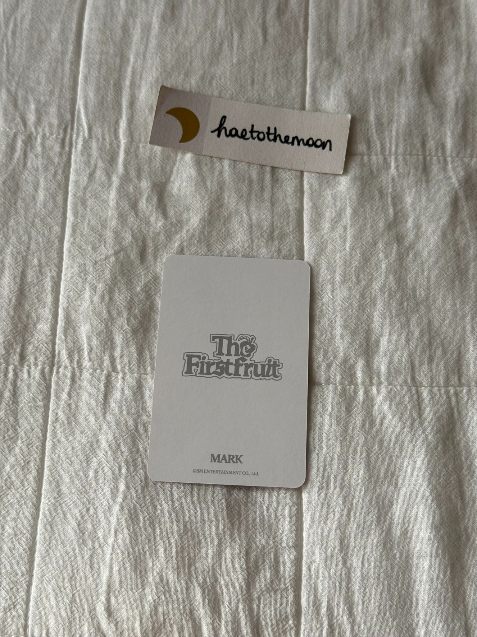 Mark Lee Mark Mark Lee - Mark - The Firstfruit Album merch photocard trading card selfie listing photo 2