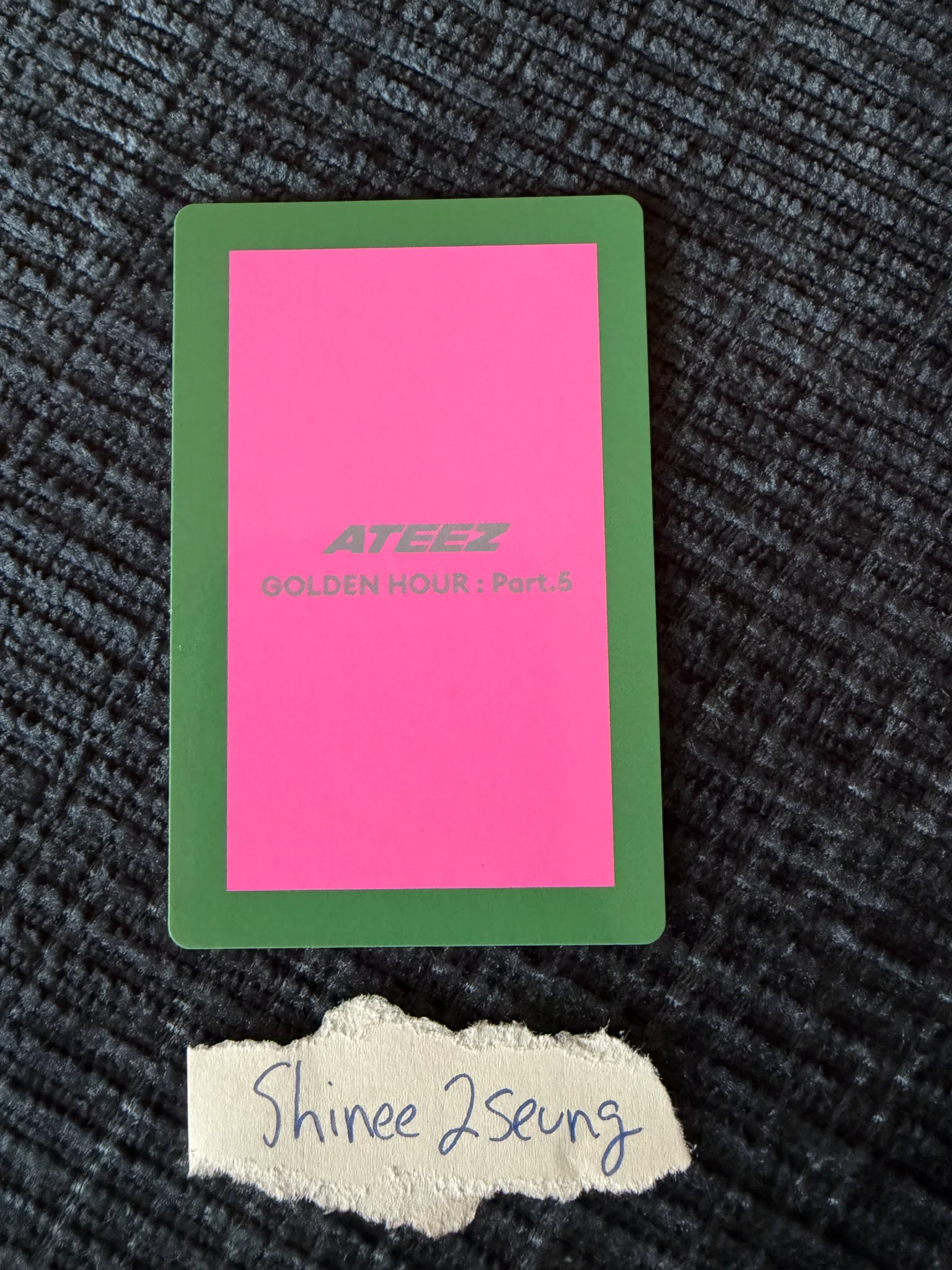 ATEEZ Yeosang ATEEZ - Yeosang - GOLDEN HOUR : Part.5 Album album photocard Z version version 2 listing photo 2
