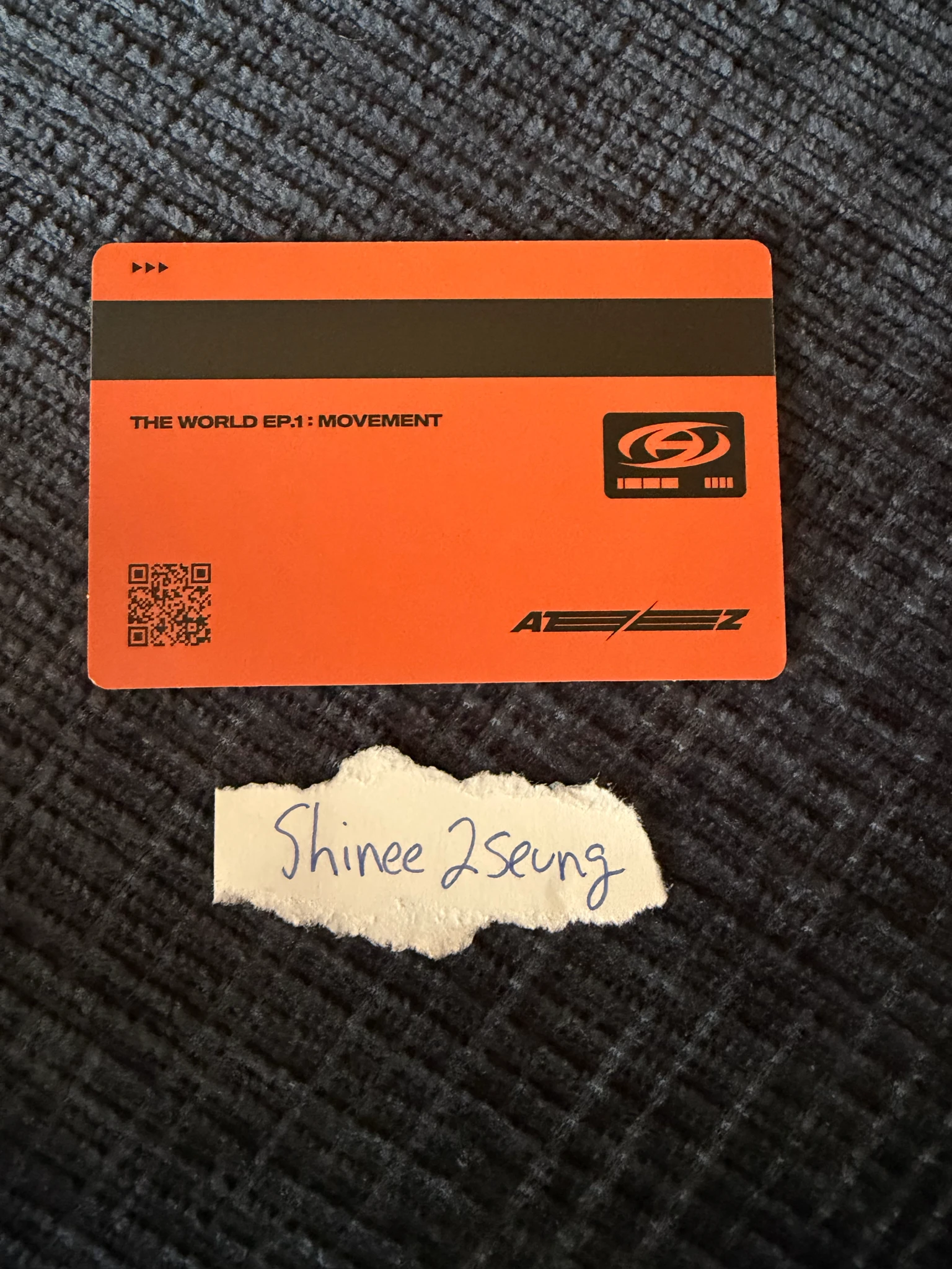 ATEEZ Jongho ATEEZ - Jongho - THE WORLD EP.1 : MOVEMENT Album album photocard Z version id card listing photo 2
