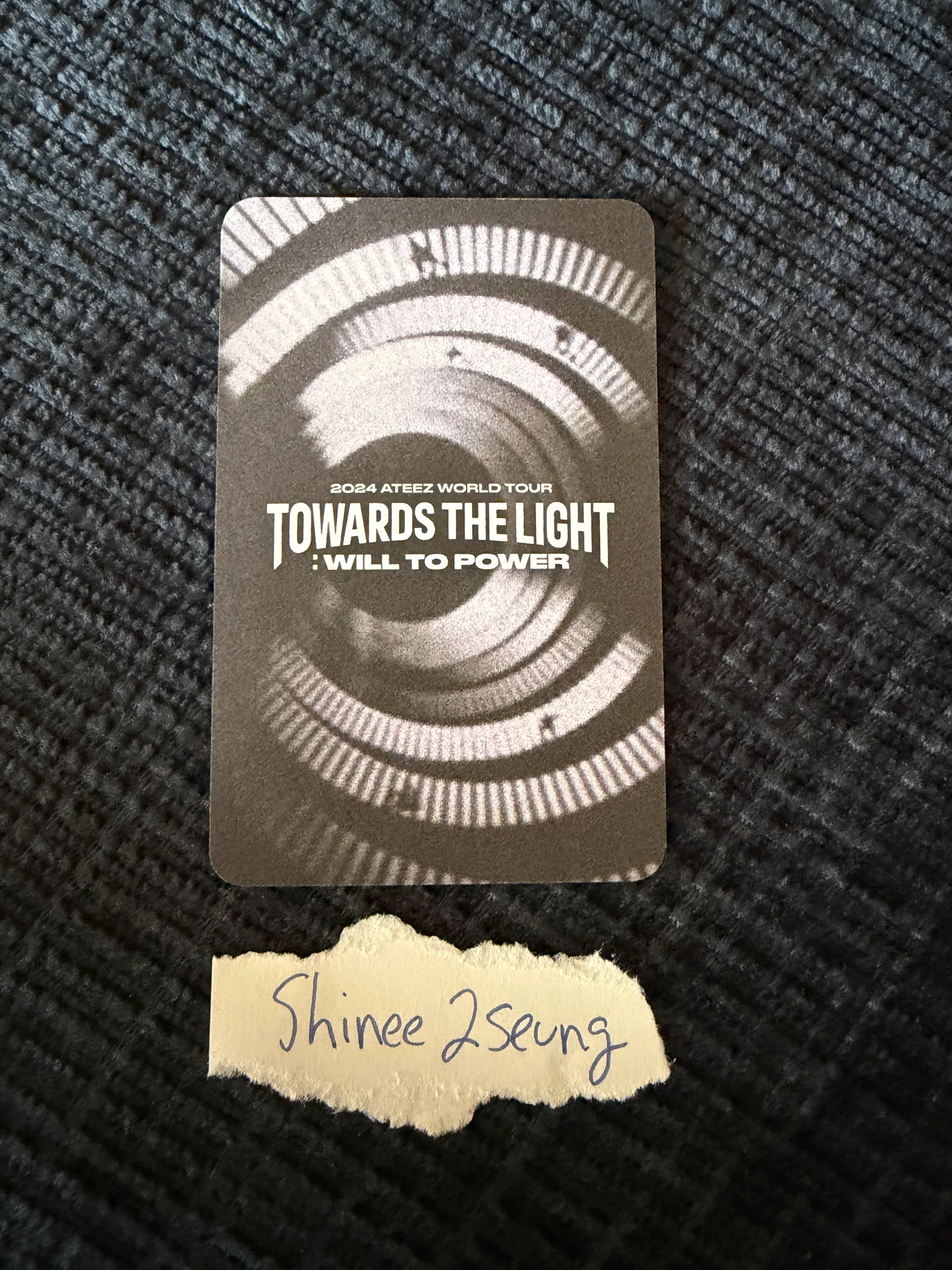 ATEEZ San ATEEZ - San - Towards The Light : Will To Power World Tour Event merch photocard listing photo 2