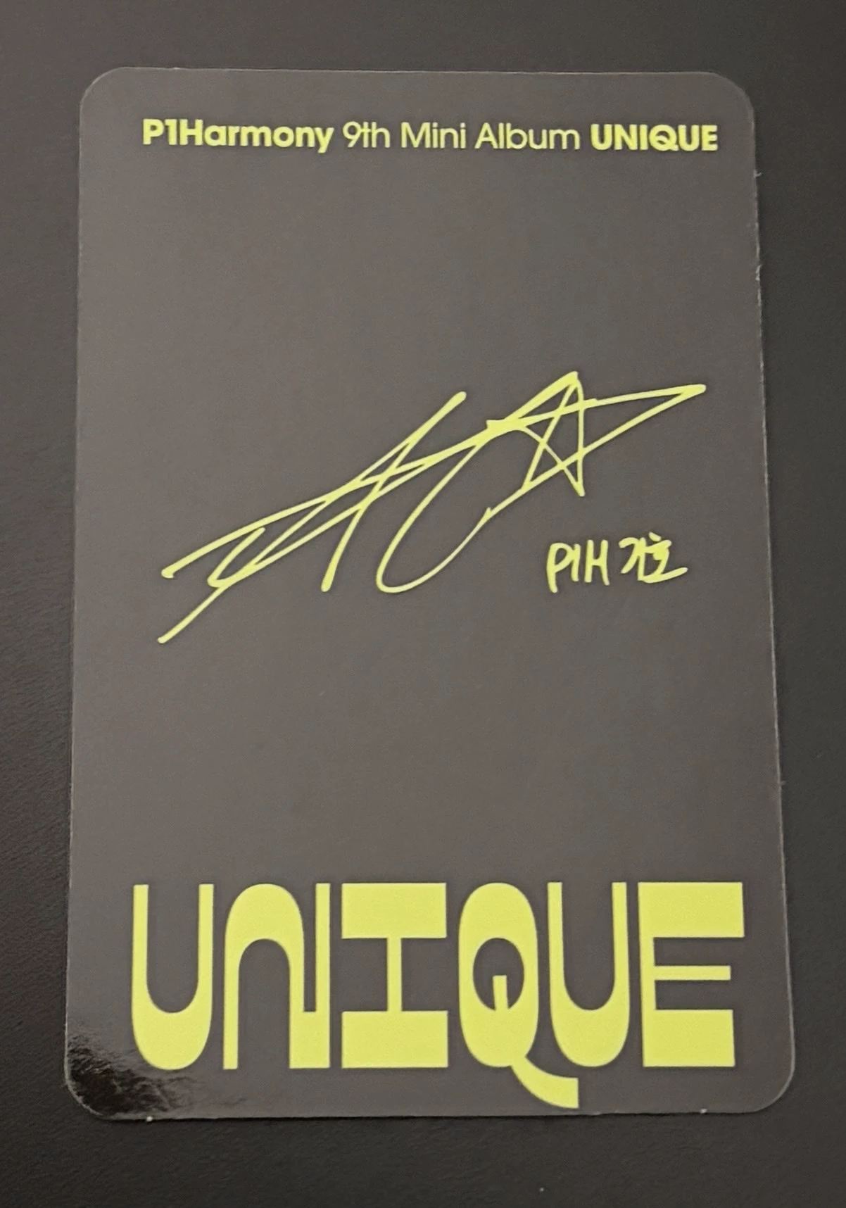 P1Harmony Keeho P1Harmony - Keeho - UNIQUE Album C version album photocard listing photo 2