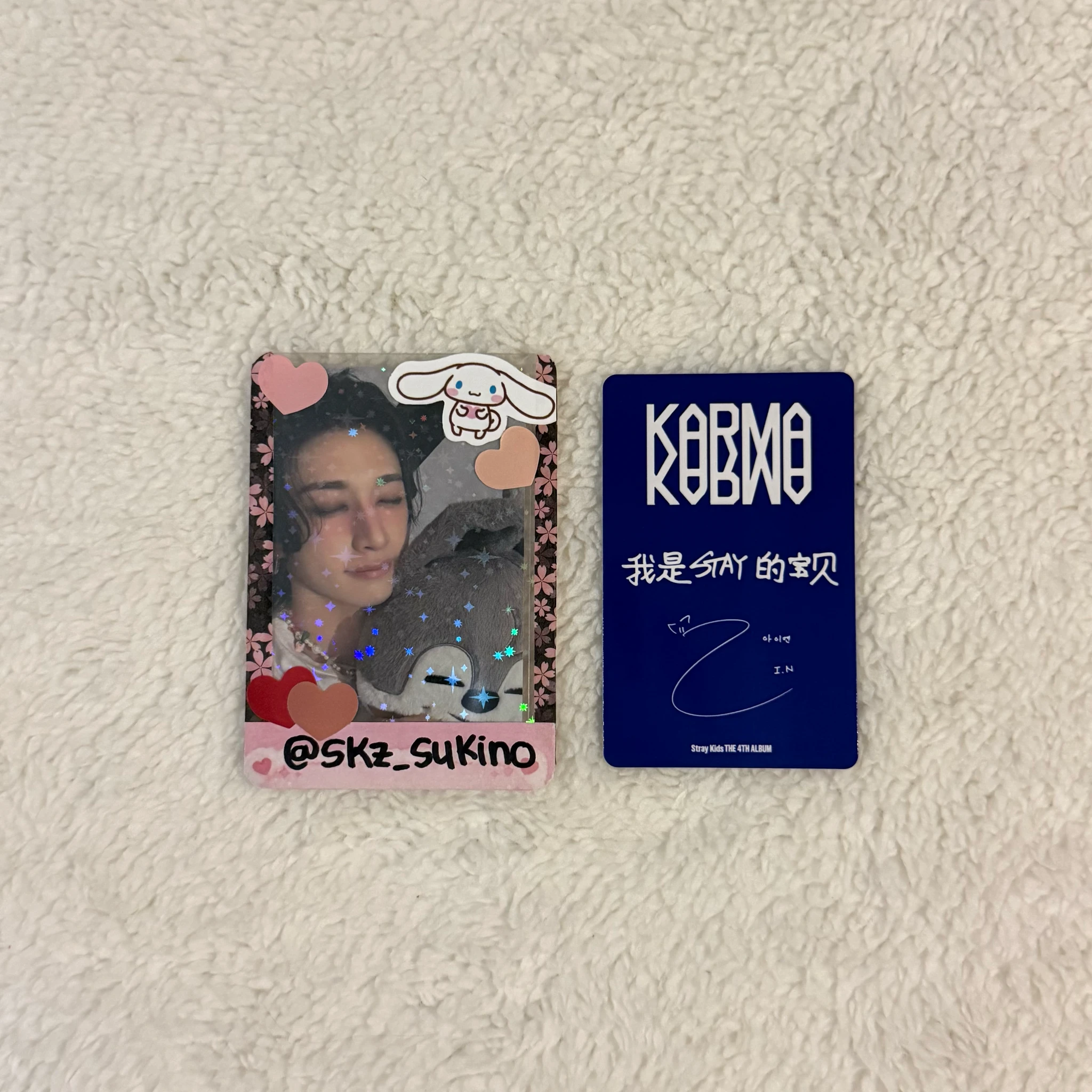 Stray Kids I.N Stray Kids - I.N - KARMA Album KMStation pob (pre-order benefit) round 4 listing photo 2