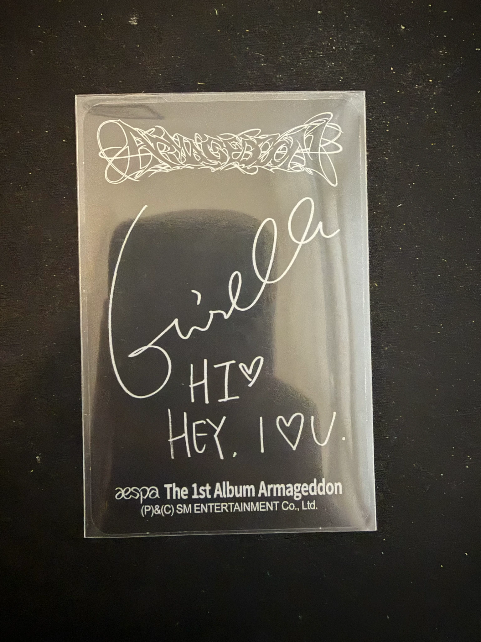 aespa Giselle aespa - Giselle - Armageddon Album barnes & noble exclusive USA exclusive album photocard listing photo 2