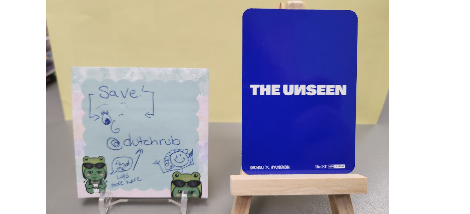 MONSTA X Shownu MONSTA X - Shownu - The Unseen Album sub-unit album album photocard version 1 version 2 listing photo 2