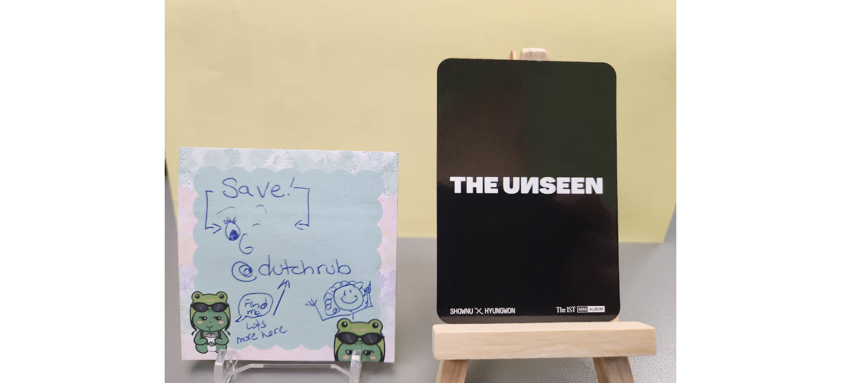MONSTA X Shownu MONSTA X - Shownu - The Unseen Album sub-unit album album photocard version 1 version 2 listing photo 2
