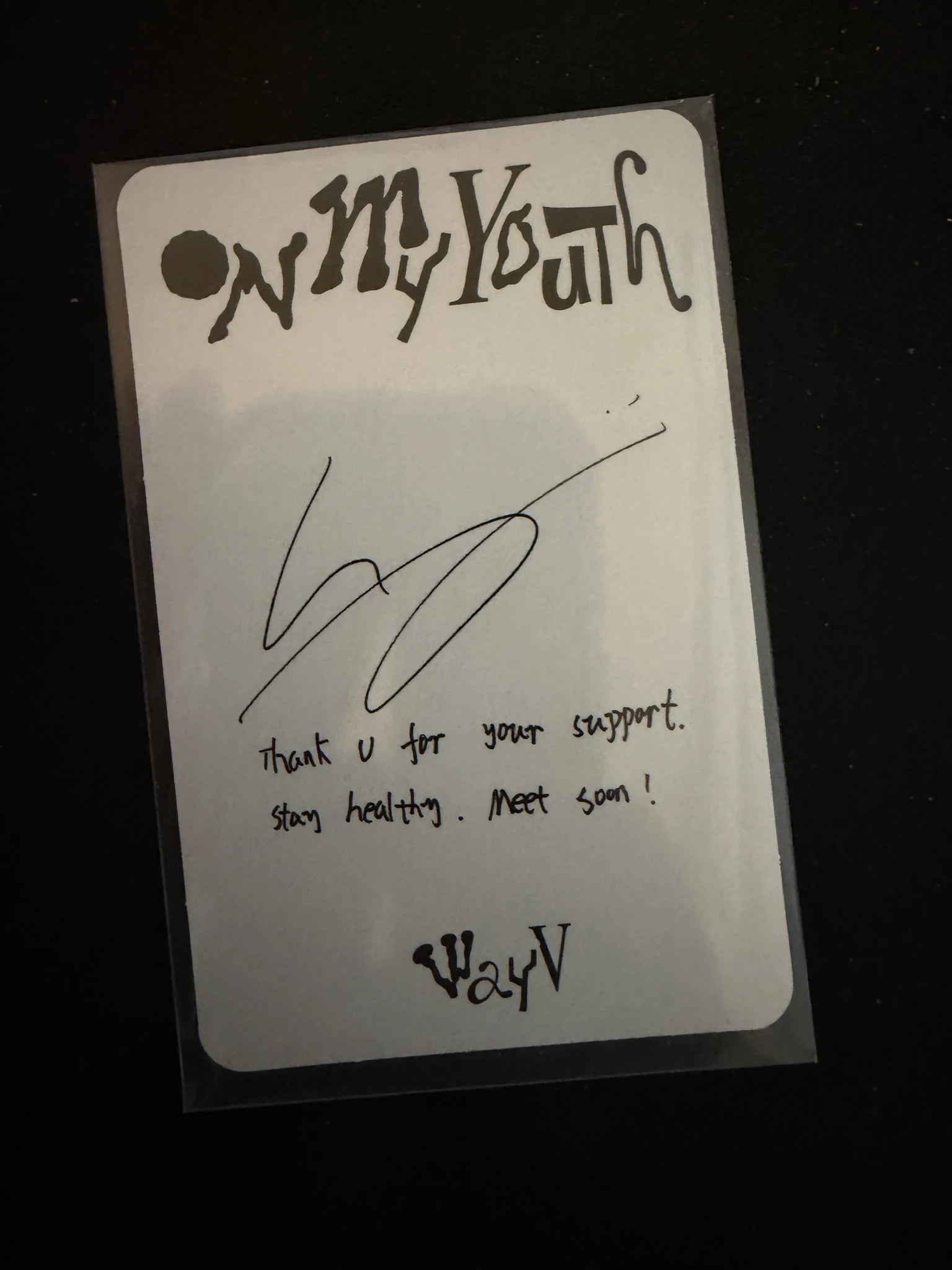 WayV Winwin WayV - Winwin - On My Youth Album smini version listing photo 2