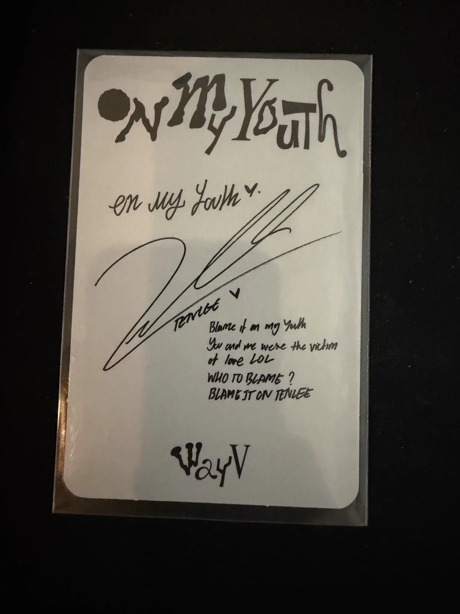 WayV Ten WayV - Ten - On My Youth Album smini version listing photo 2