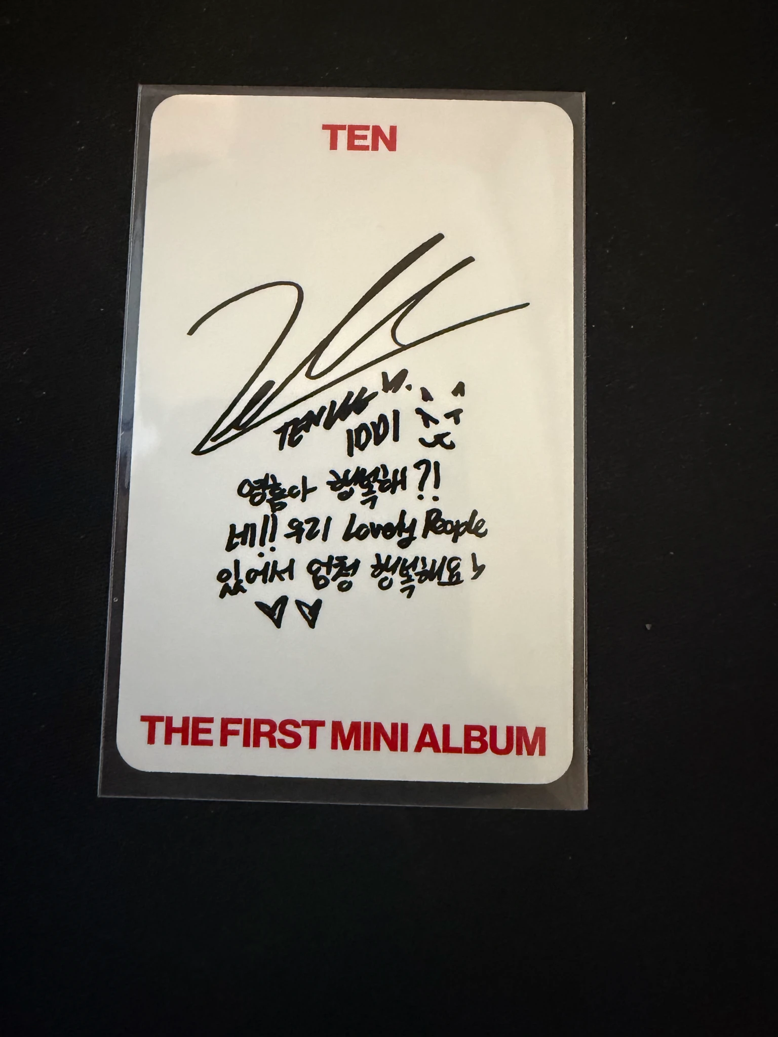 NCT Ten NCT - Ten - TEN Album on ten version listing photo 2