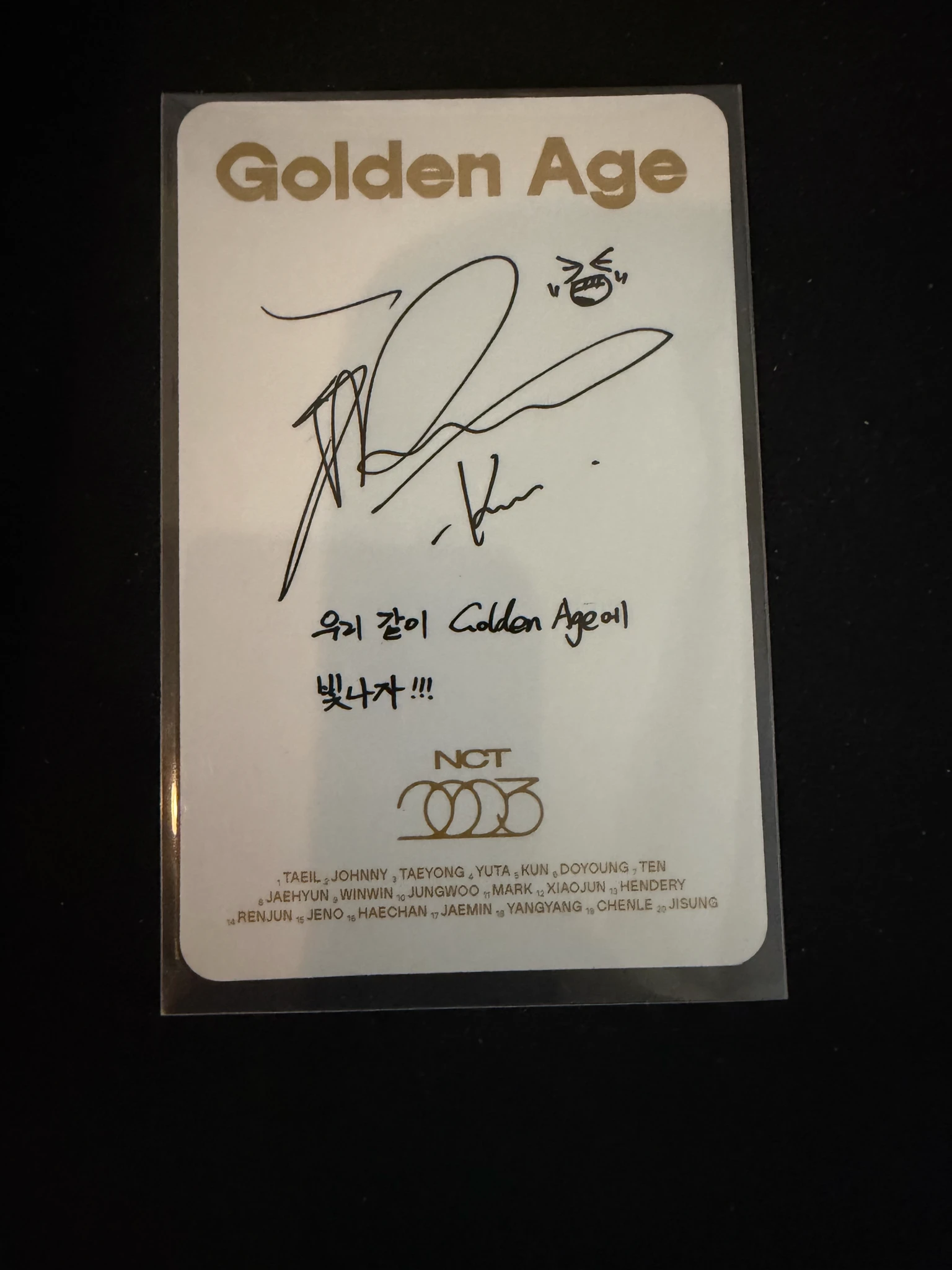 NCT Kun NCT - Kun - Golden Age Album listing photo 2