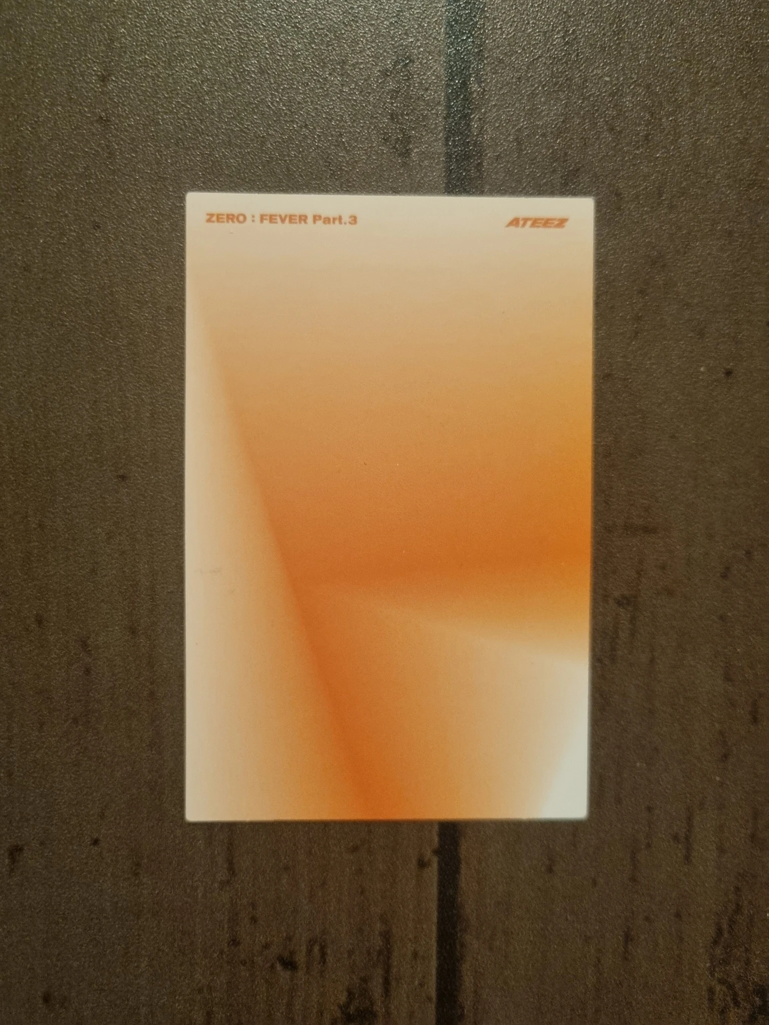 ATEEZ Hongjoong ATEEZ - Hongjoong - ZERO : FEVER Part.3 Album album photocard diary version version 1 listing photo 2