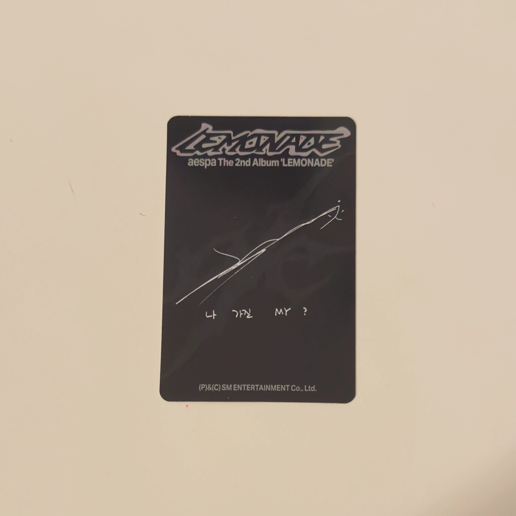 aespa Winter aespa - Winter - Lemonade Album album photocard mutant version listing photo 2