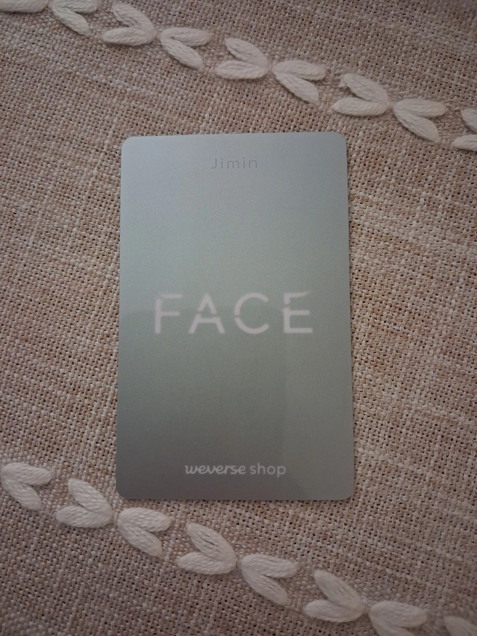 BTS Jimin BTS - Jimin - Face Album weverse global special gift pvc listing photo 2
