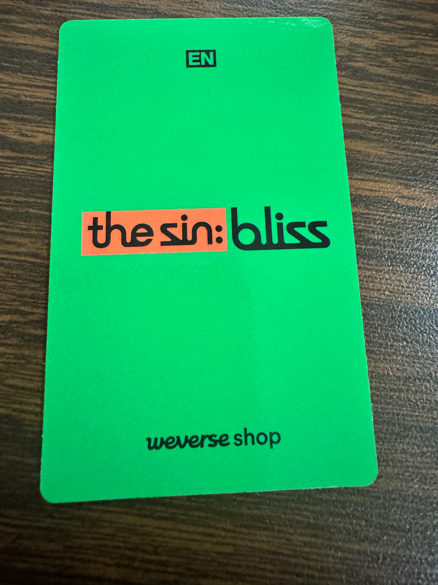 ENHYPEN Sunoo ENHYPEN - Sunoo - THE SIN: BLISS Album kakaotalk pob (pre-order benefit) listing photo 2