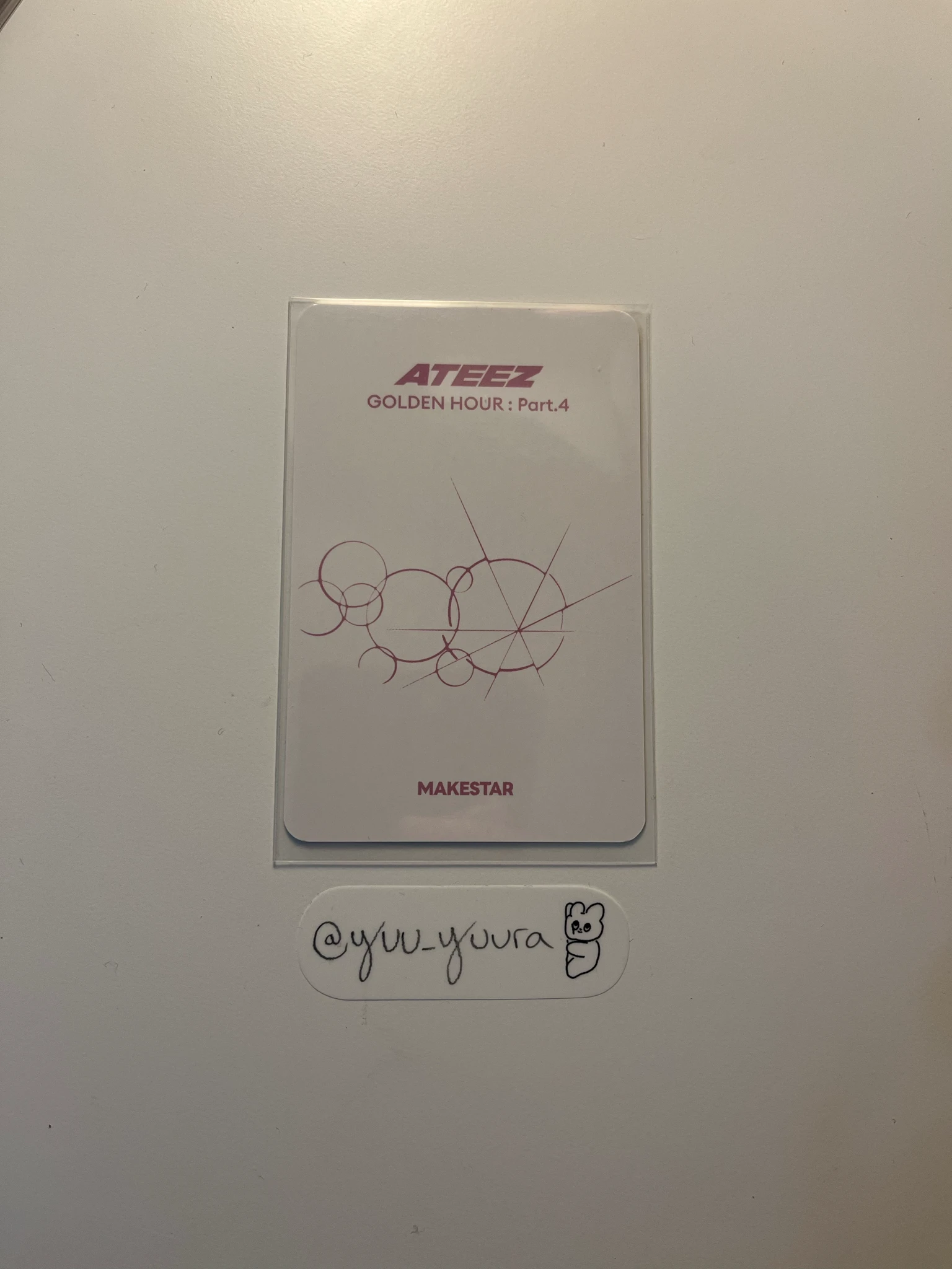 ATEEZ Seonghwa ATEEZ - Seonghwa - Golden Hour : Part.4 Album makestar pob (pre-order benefit) fansign round 5 listing photo 2