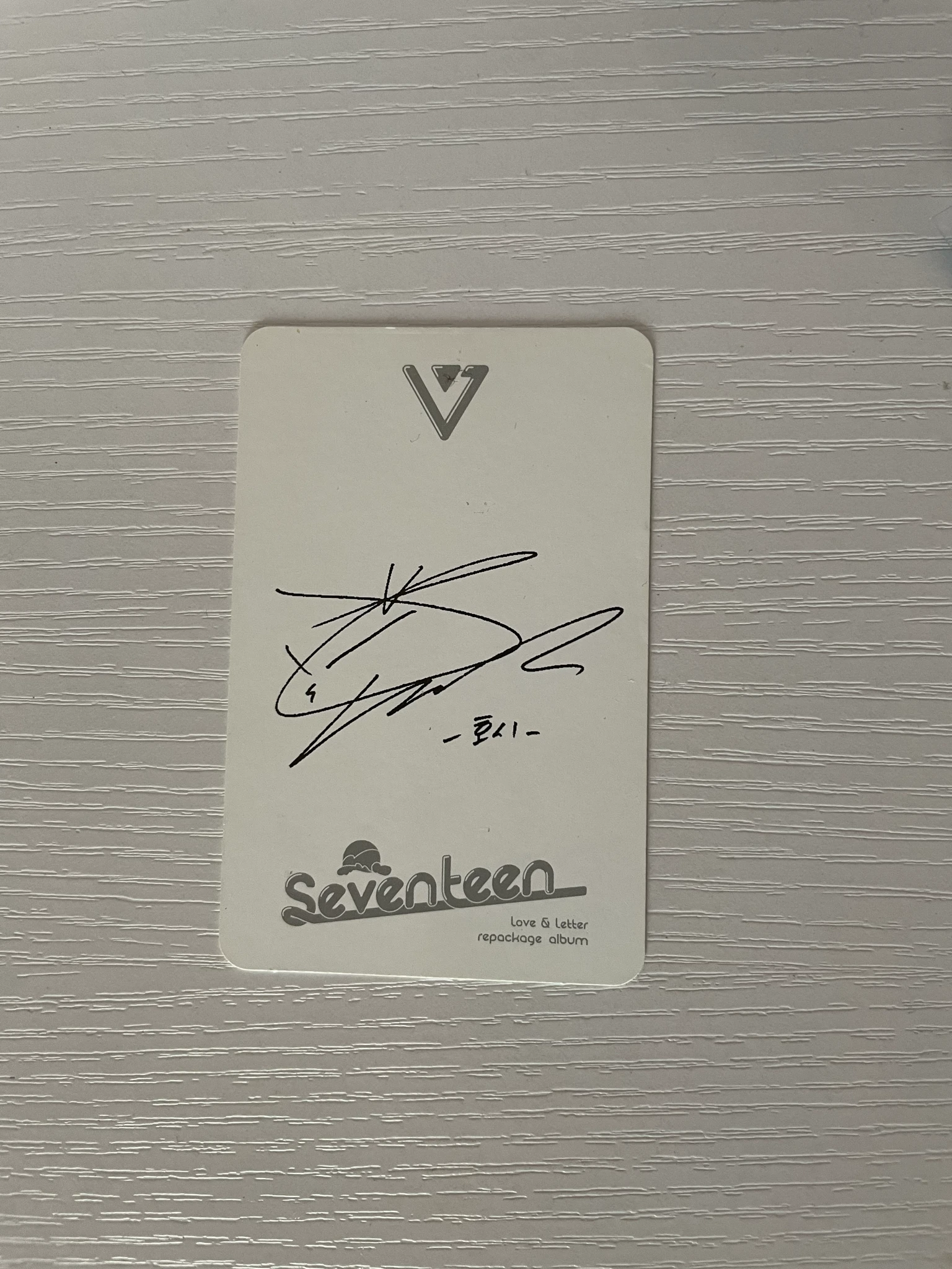 SEVENTEEN Hoshi SEVENTEEN - Hoshi - Love&Letter Repackage Album Album listing photo 2