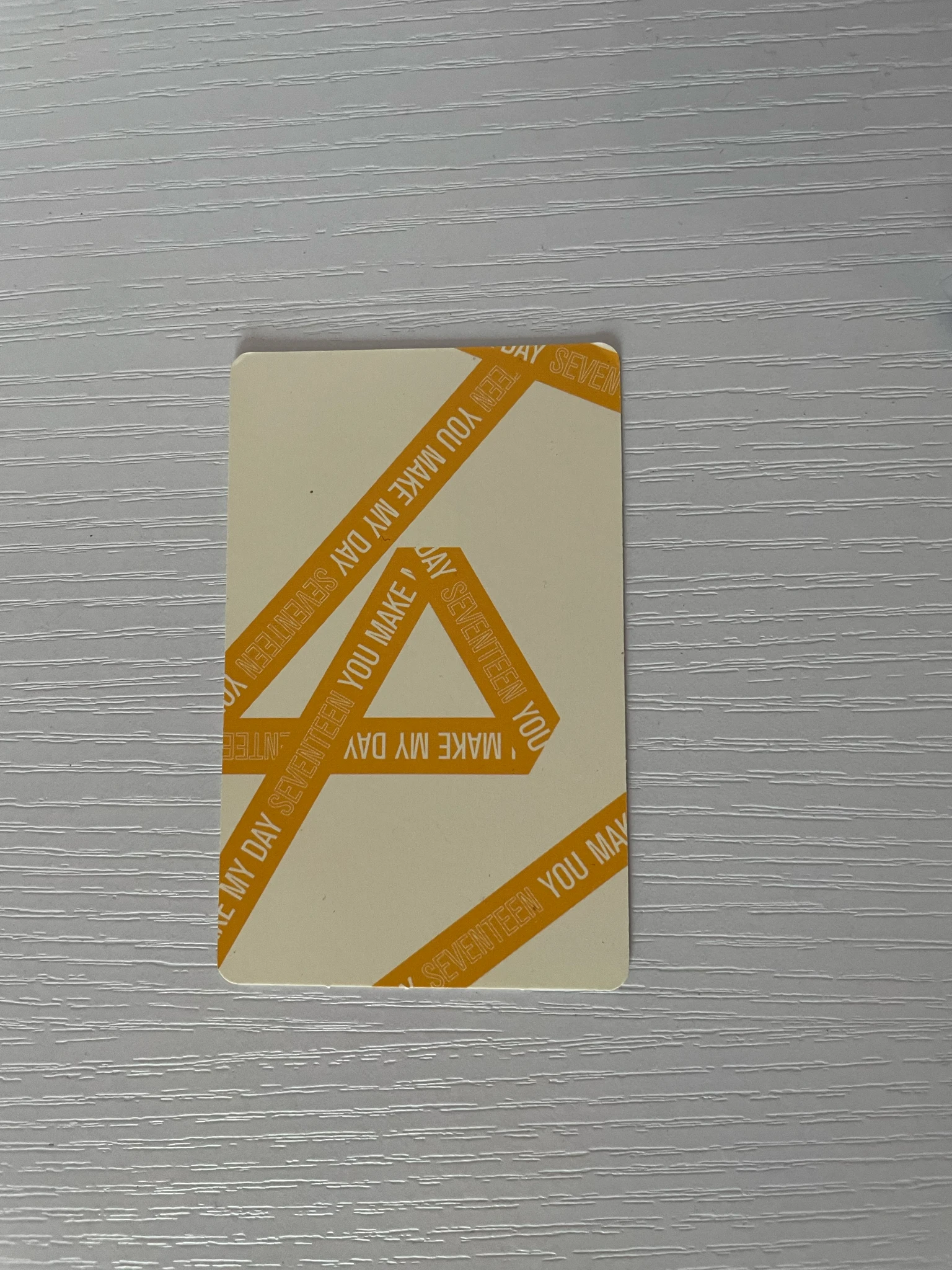 SEVENTEEN Hoshi SEVENTEEN - Hoshi - You Make My Day Album album photocard meet version ribbon back listing photo 2