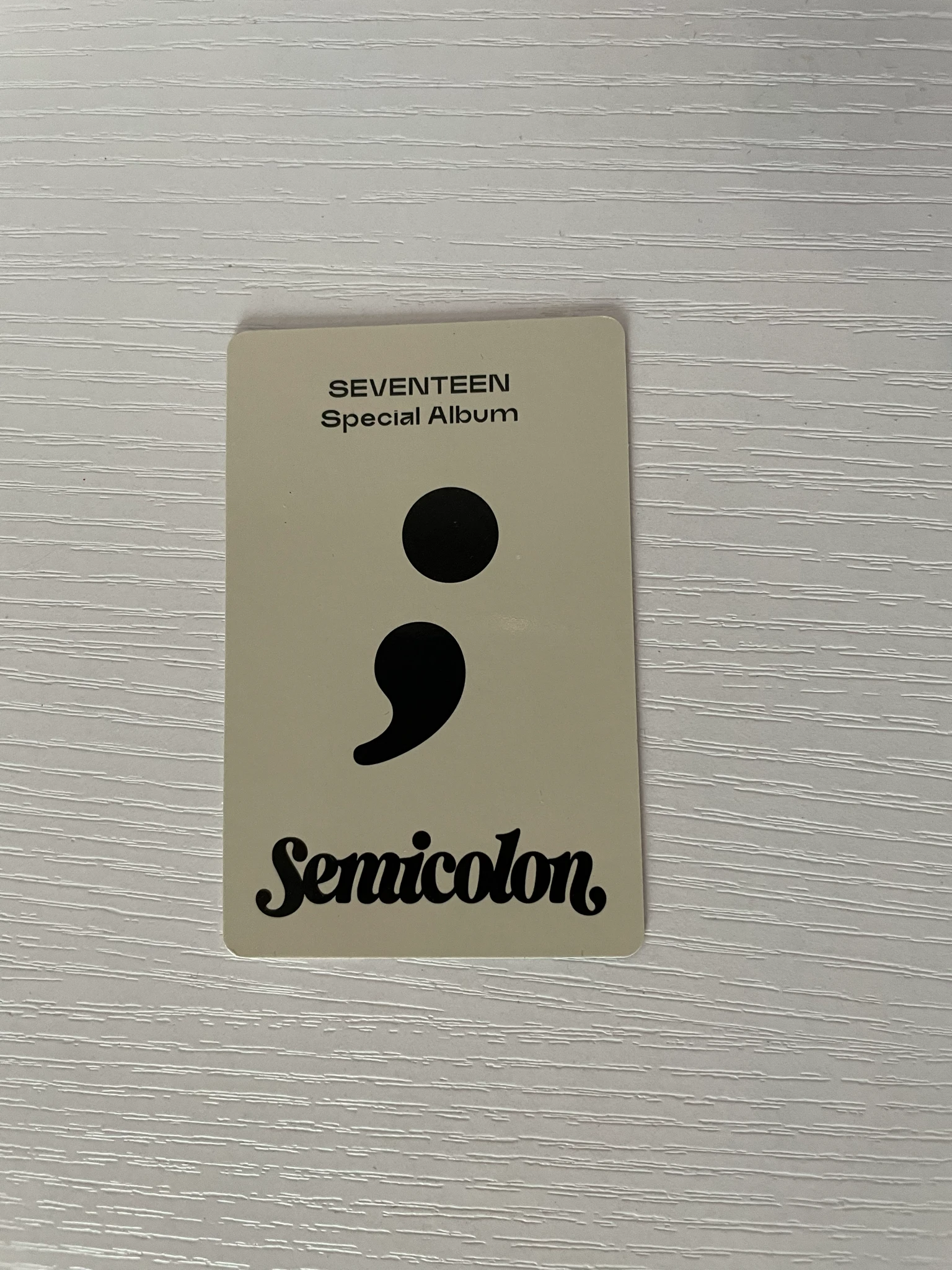 SEVENTEEN Hoshi SEVENTEEN - Hoshi - Semicolon Album listing photo 2