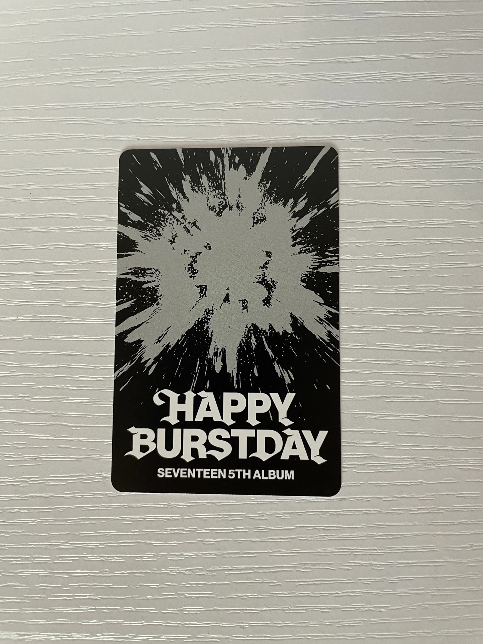 SEVENTEEN Hoshi SEVENTEEN - Hoshi - HAPPY BURSTDAY Album vinyl version listing photo 2