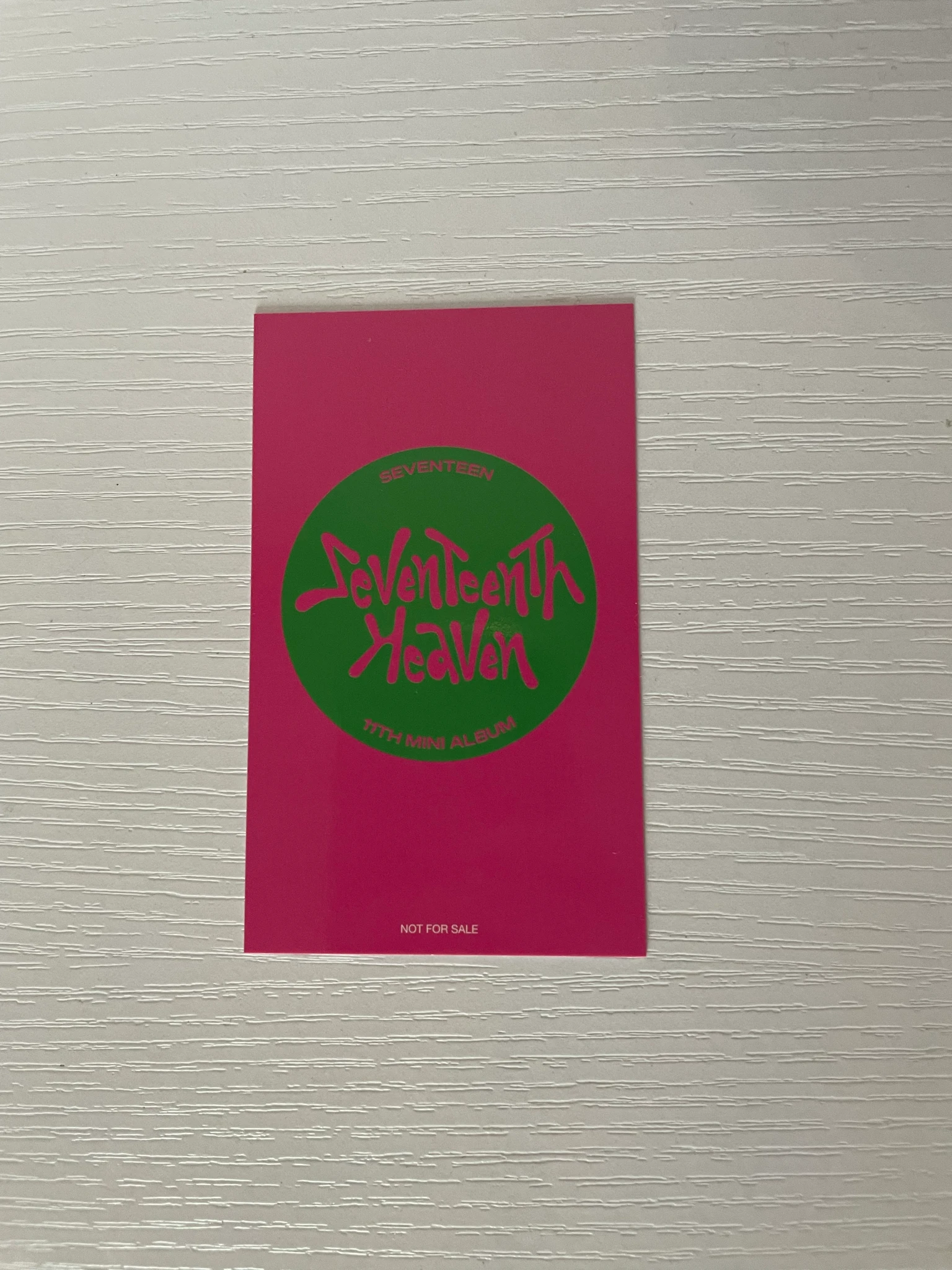 SEVENTEEN Hoshi SEVENTEEN - Hoshi - Seventeenth Heaven Album pob (pre-order benefit) ums japan (universal music store) standard version listing photo 2