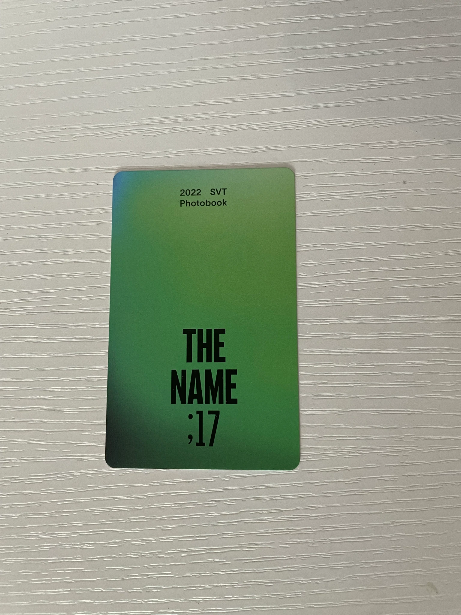 SEVENTEEN Hoshi SEVENTEEN - Hoshi - 2022 Photobook The Name; 17 Other future dream version photocard set listing photo 2