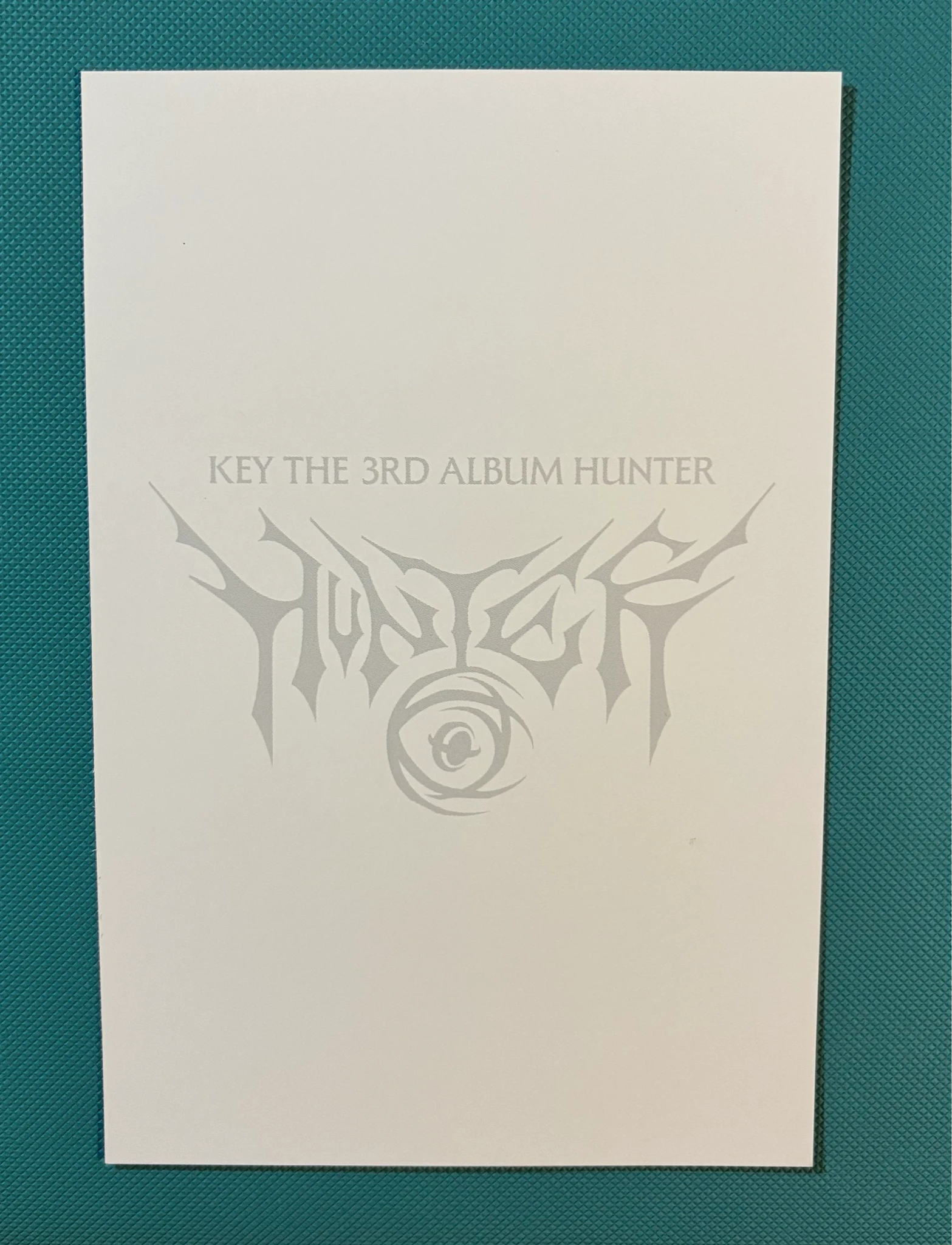 Key Key Key - Key - HUNTER - The 3rd Album Album album inclusion postcard monument version listing photo 2