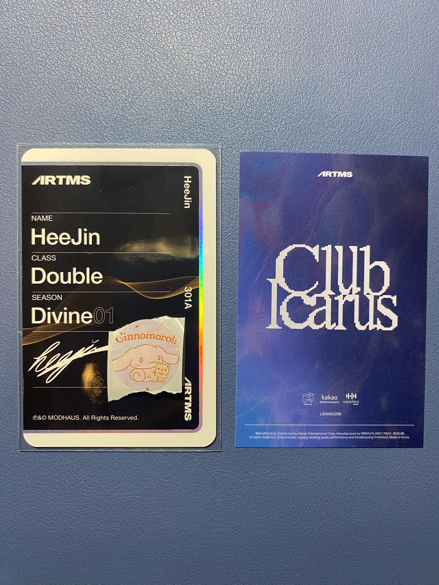 ARTMS HeeJin ARTMS - HeeJin - Club Icarus Album album photocard objekt music album listing photo 2