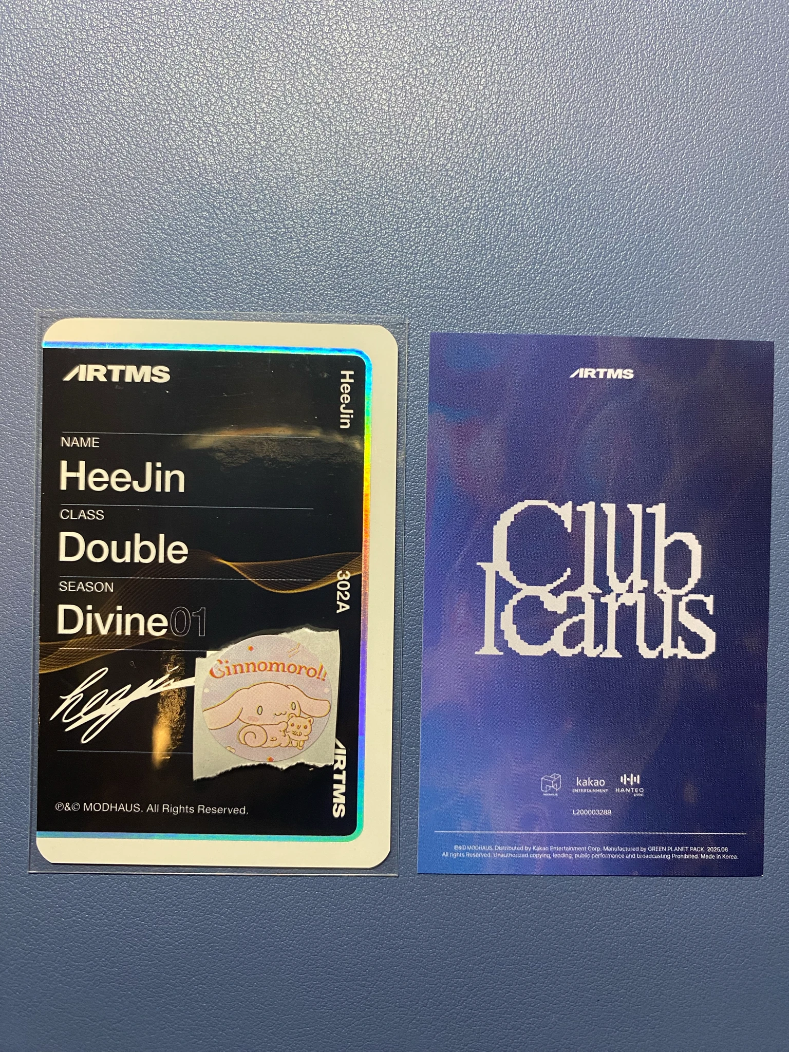 ARTMS HeeJin ARTMS - HeeJin - Club Icarus Album album photocard objekt music album listing photo 2