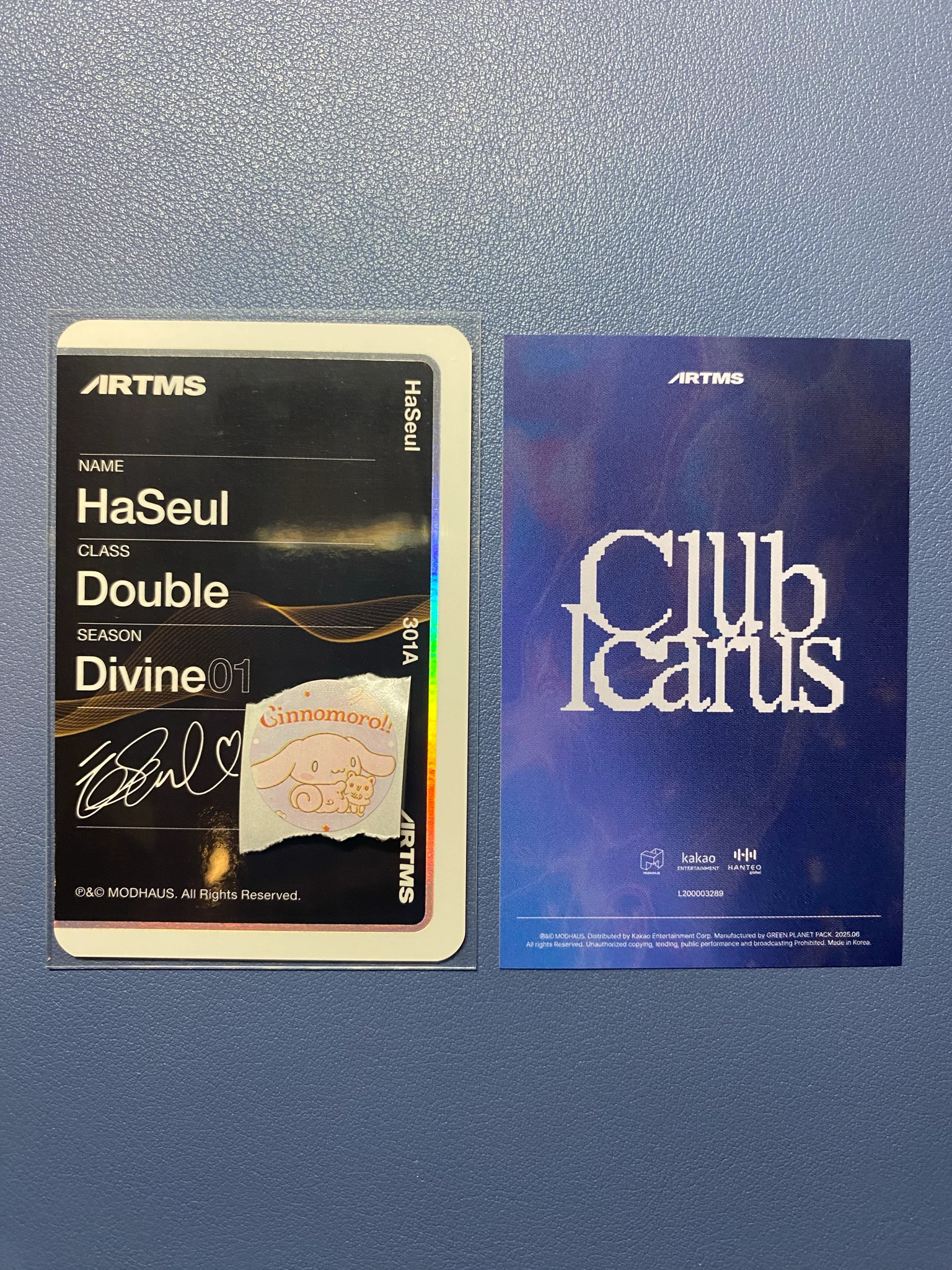 ARTMS HaSeul ARTMS - HaSeul - Club Icarus Album album photocard objekt music album listing photo 2