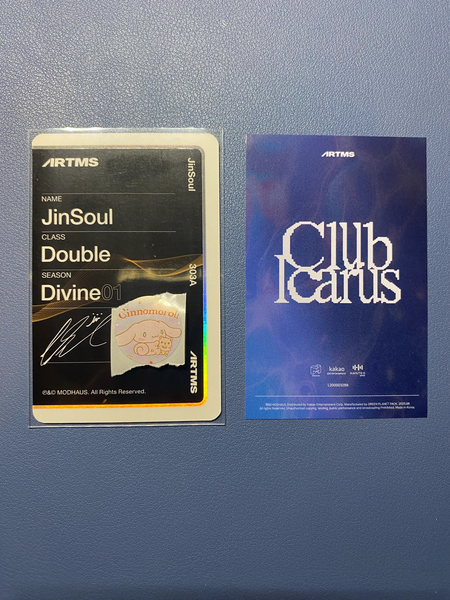 ARTMS JinSoul ARTMS - JinSoul - Club Icarus Album album photocard objekt music album listing photo 2