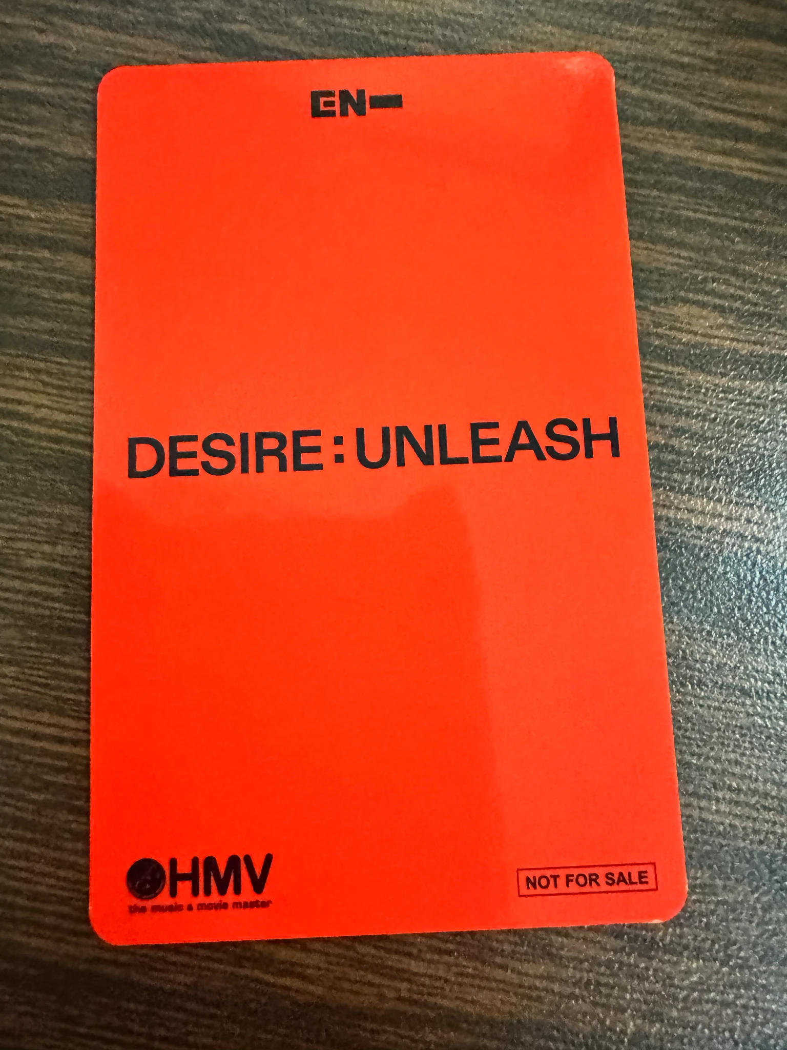 ENHYPEN Sunoo ENHYPEN - Sunoo - DESIRE: UNLEASH Album hmv lucky draw listing photo 2