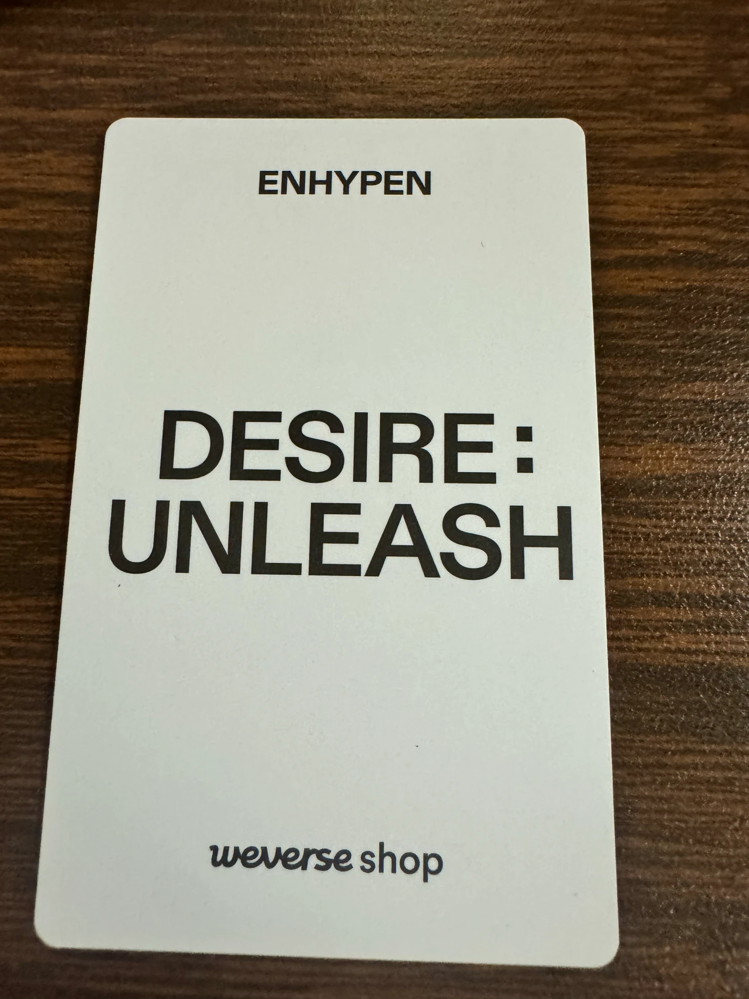 ENHYPEN Sunoo ENHYPEN - Sunoo - DESIRE: UNLEASH Album pob (pre-order benefit) dingo music killing voice listing photo 2