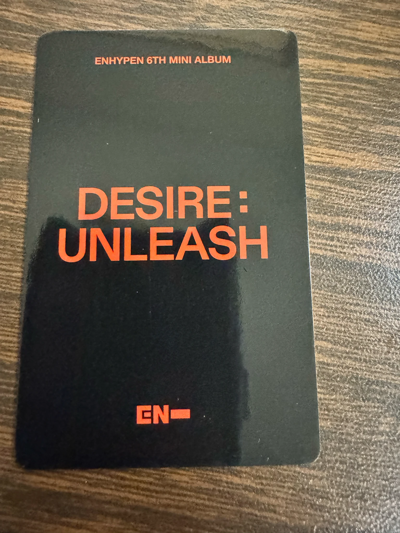 ENHYPEN Sunoo ENHYPEN - Sunoo - DESIRE: UNLEASH Album lucky draw round 4 yizhiyu (yzy) listing photo 2