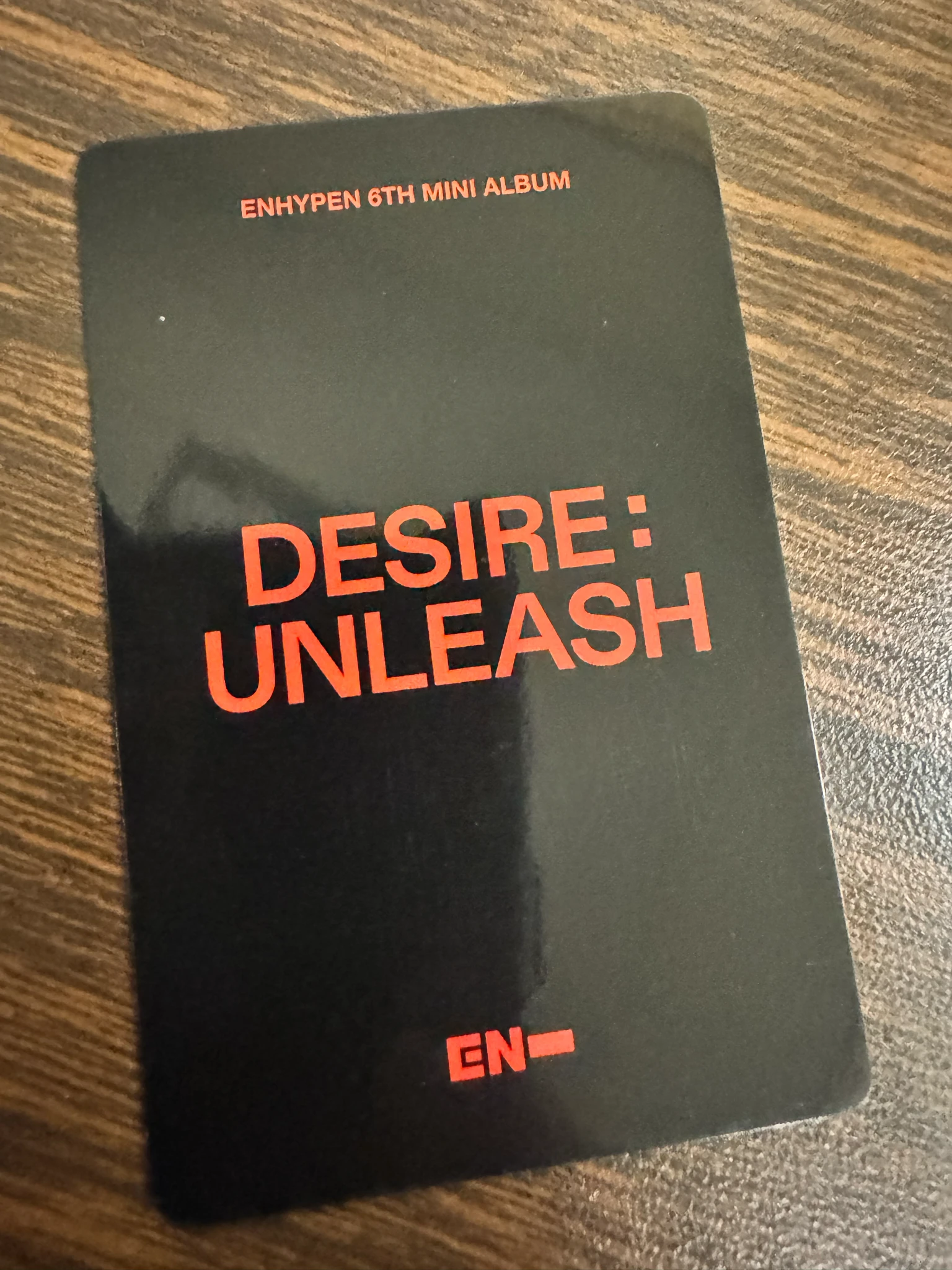 ENHYPEN Sunoo ENHYPEN - Sunoo - DESIRE: UNLEASH Album lucky draw round 4 yizhiyu (yzy) listing photo 2