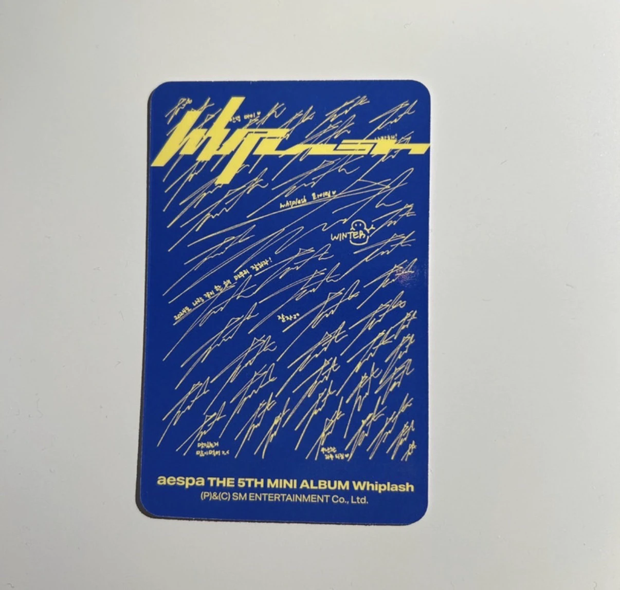aespa Winter aespa - Winter - Whiplash Album album photocard listing photo 2